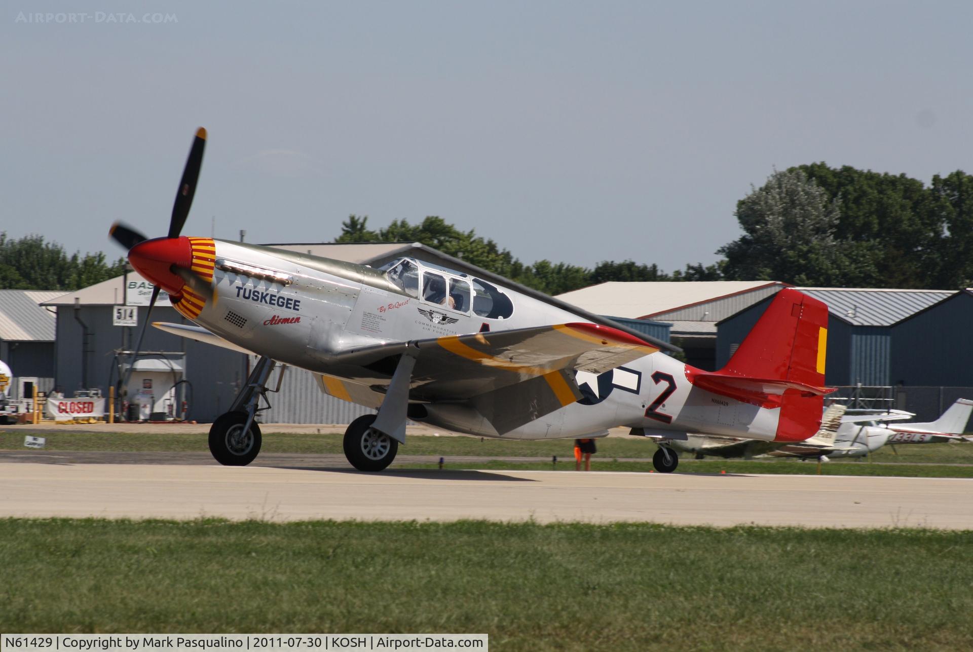 N61429, 1942 North American P-51C Mustang C/N 103-26199, North American P-51C