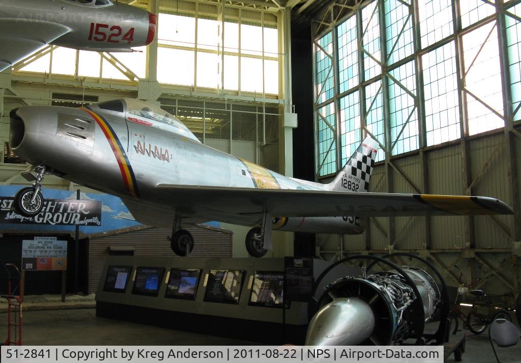 51-2841, 1951 North American F-86E Sabre C/N 172-124, North American F-86 Sabre at the Pacific Aviation Museum on Ford Island, HI.