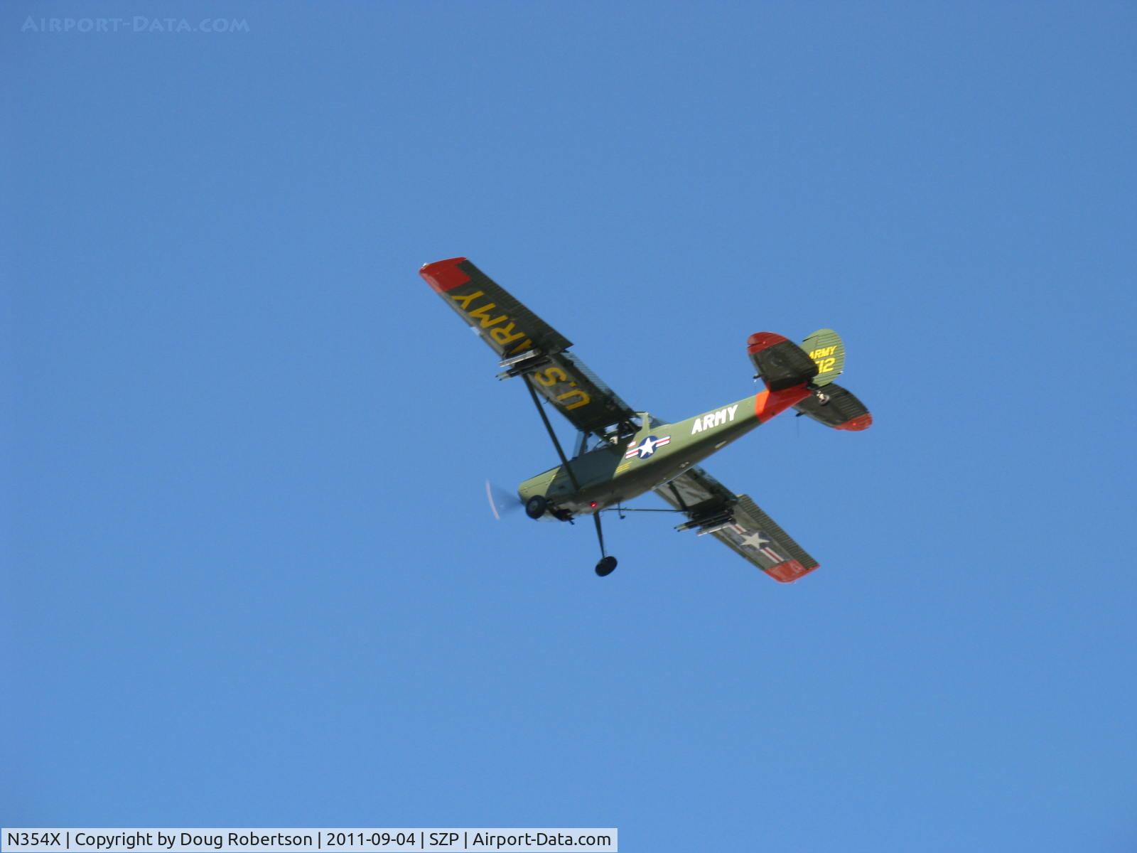 N354X, 1957 Cessna L-19E Bird Dog C/N 24512, 1957 Cessna L-19E BIRD DOG, Continental O-470-11B 213 Hp, STOL Climbout Rwy 22