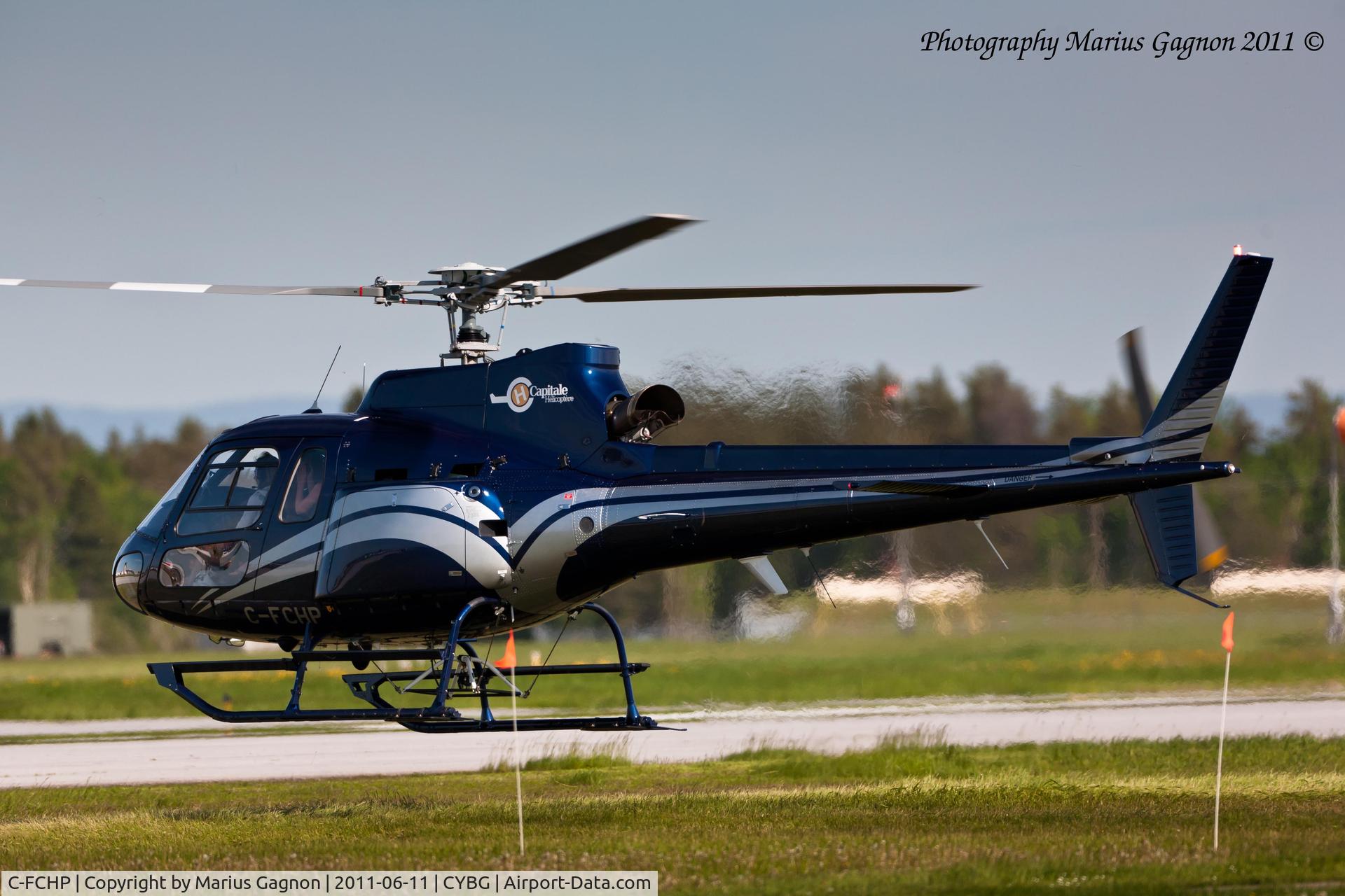C-FCHP, 2010 Aérospatiale AS-350B-2 Ecureuil C/N 4947, Seen at Bagotville International Air Show 2011, CFB Bagotville