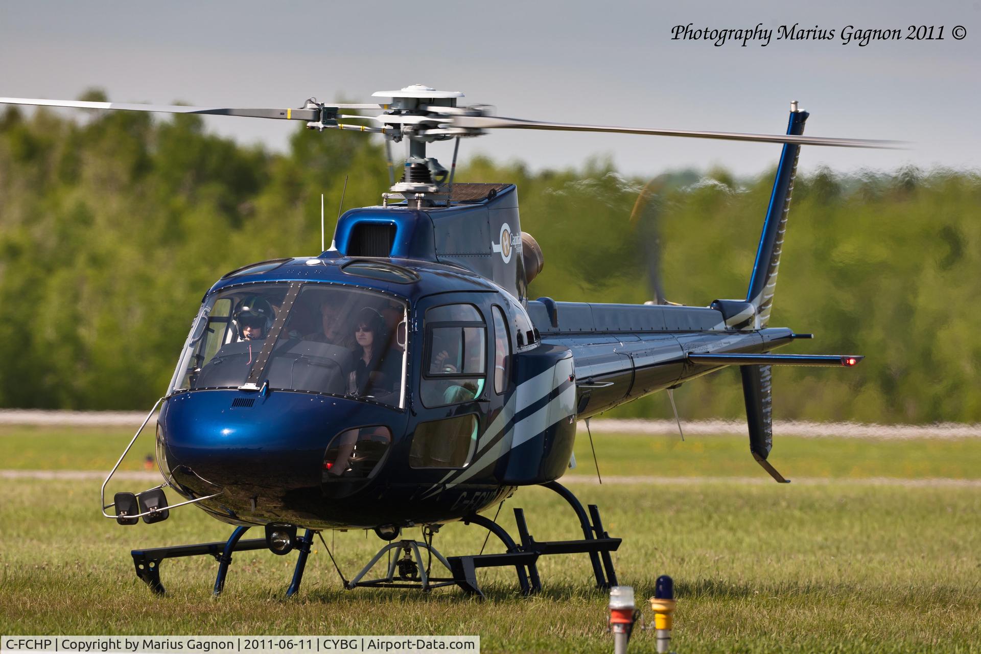 C-FCHP, 2010 Aérospatiale AS-350B-2 Ecureuil C/N 4947, Seen at Bagotville International Air Show 2011, CFB Bagotville
