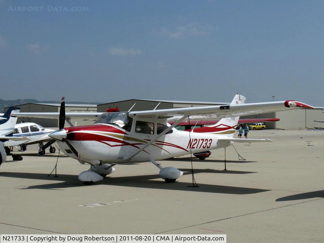 N21733, 2007 Cessna T182T Turbo Skylane Turbo Skylane C/N T18208706, 2007 Cessna T182T TURBO SKYLANE, Lycoming TIO-540-AK1A 235 Hp