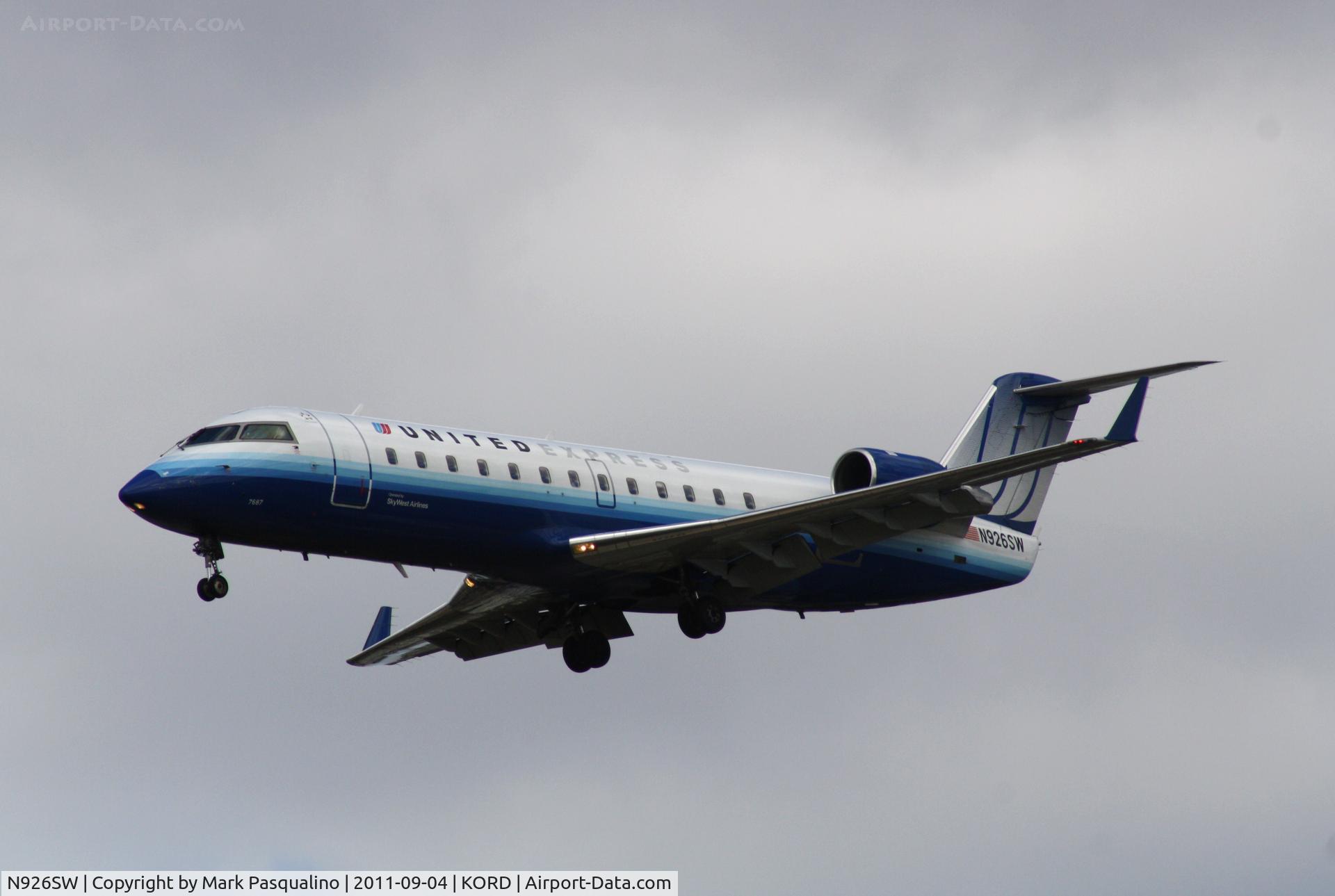 N926SW, 2002 Bombardier CRJ-200LR (CL-600-2B19) C/N 7687, CL-600-2B19