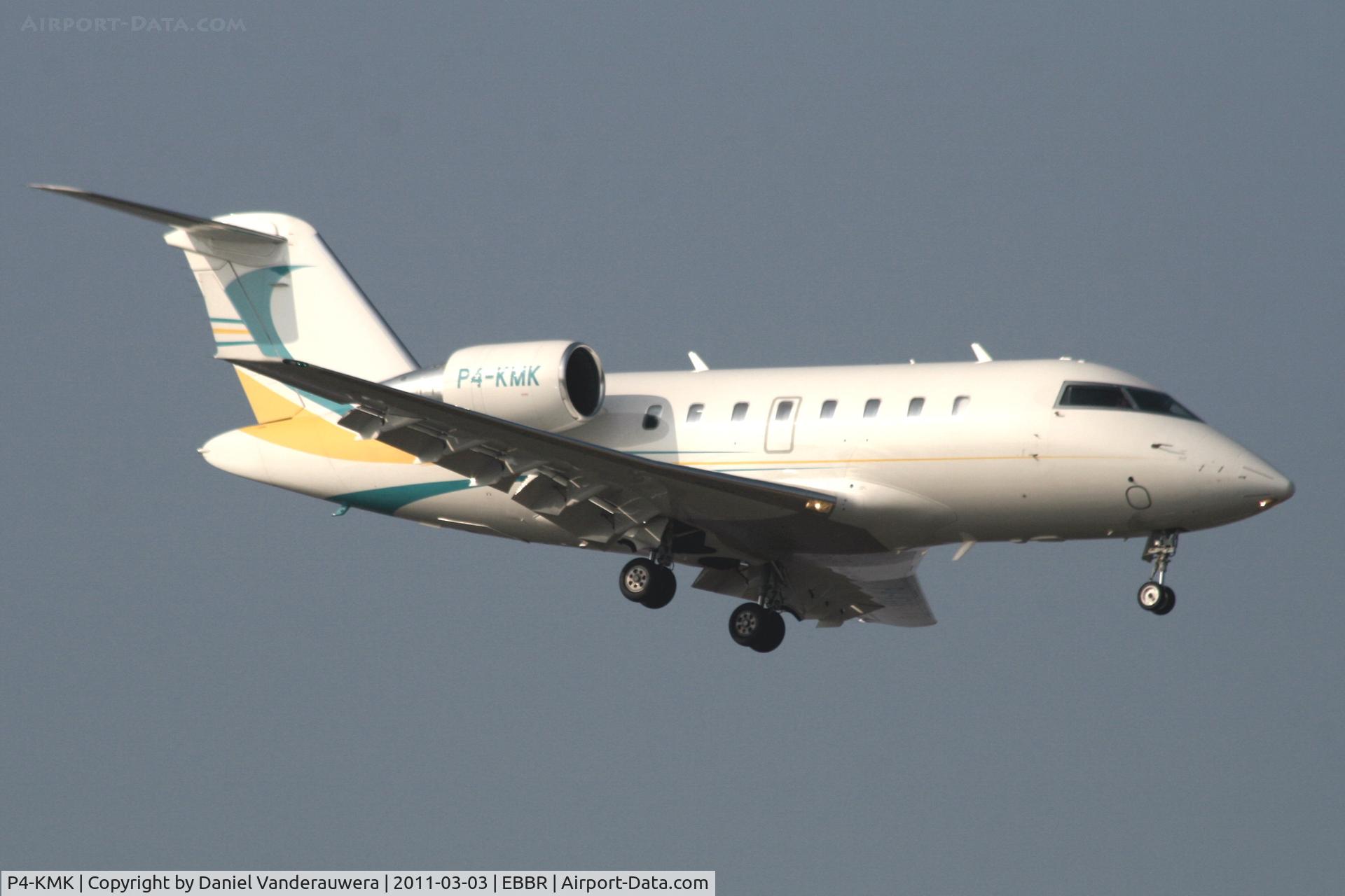 P4-KMK, 2009 Bombardier Challenger 605 (CL-600-2B16) C/N 5799, Arrival tp RWY 02