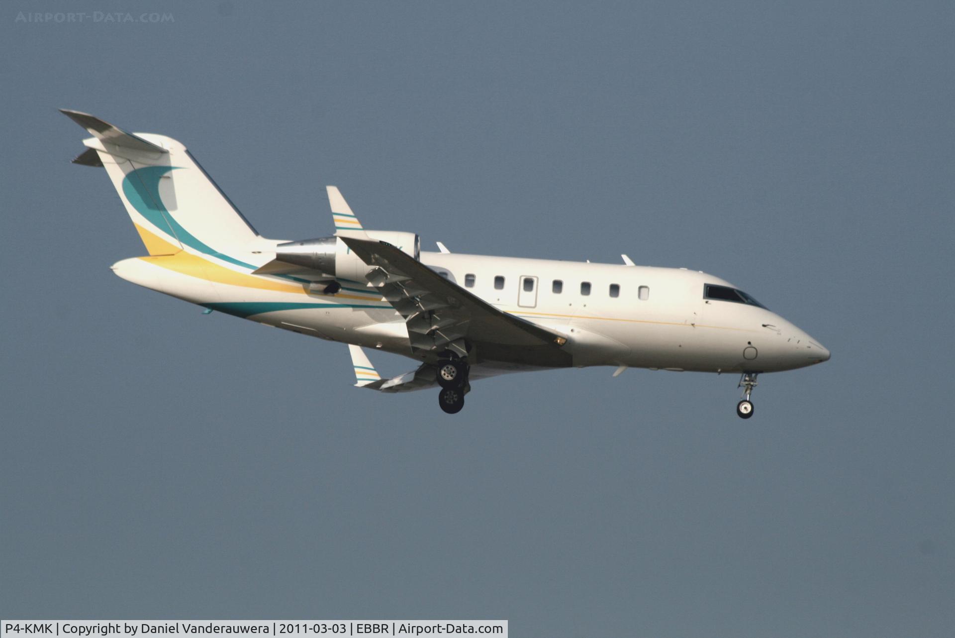 P4-KMK, 2009 Bombardier Challenger 605 (CL-600-2B16) C/N 5799, Arriving to RWY 02