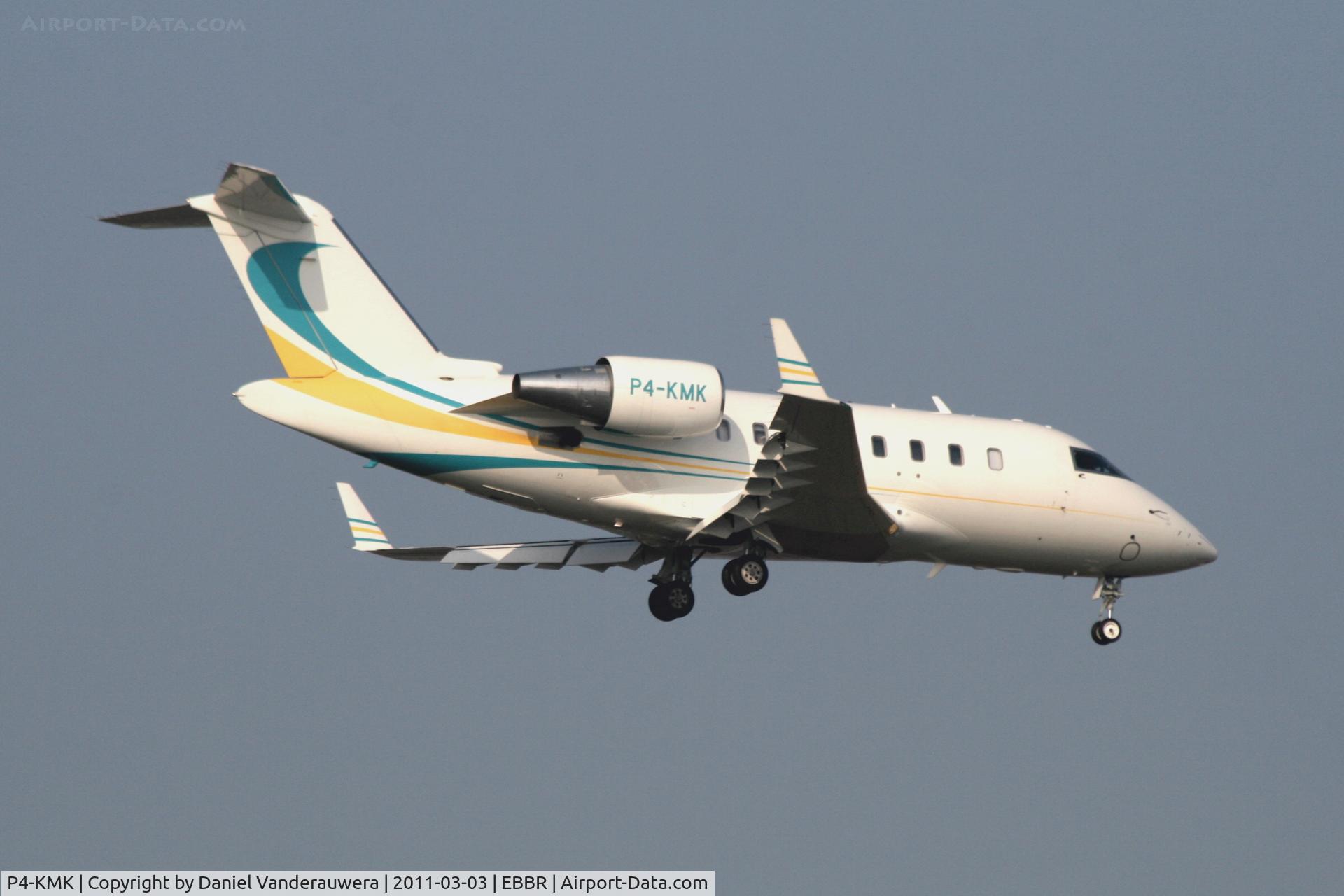 P4-KMK, 2009 Bombardier Challenger 605 (CL-600-2B16) C/N 5799, Descending to RWY 02