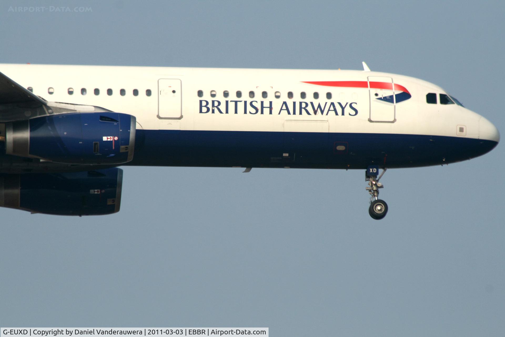 G-EUXD, 2004 Airbus A321-231 C/N 2320, Arrival of flight BA392 to RWY 02