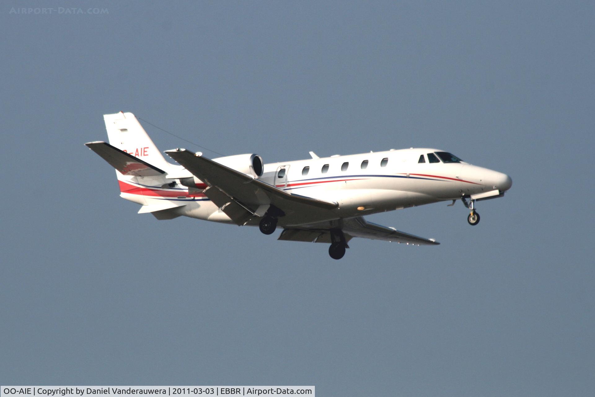 OO-AIE, 2007 Cessna 560XL Citation XLS C/N 560-5733, Arrival to RWY 02