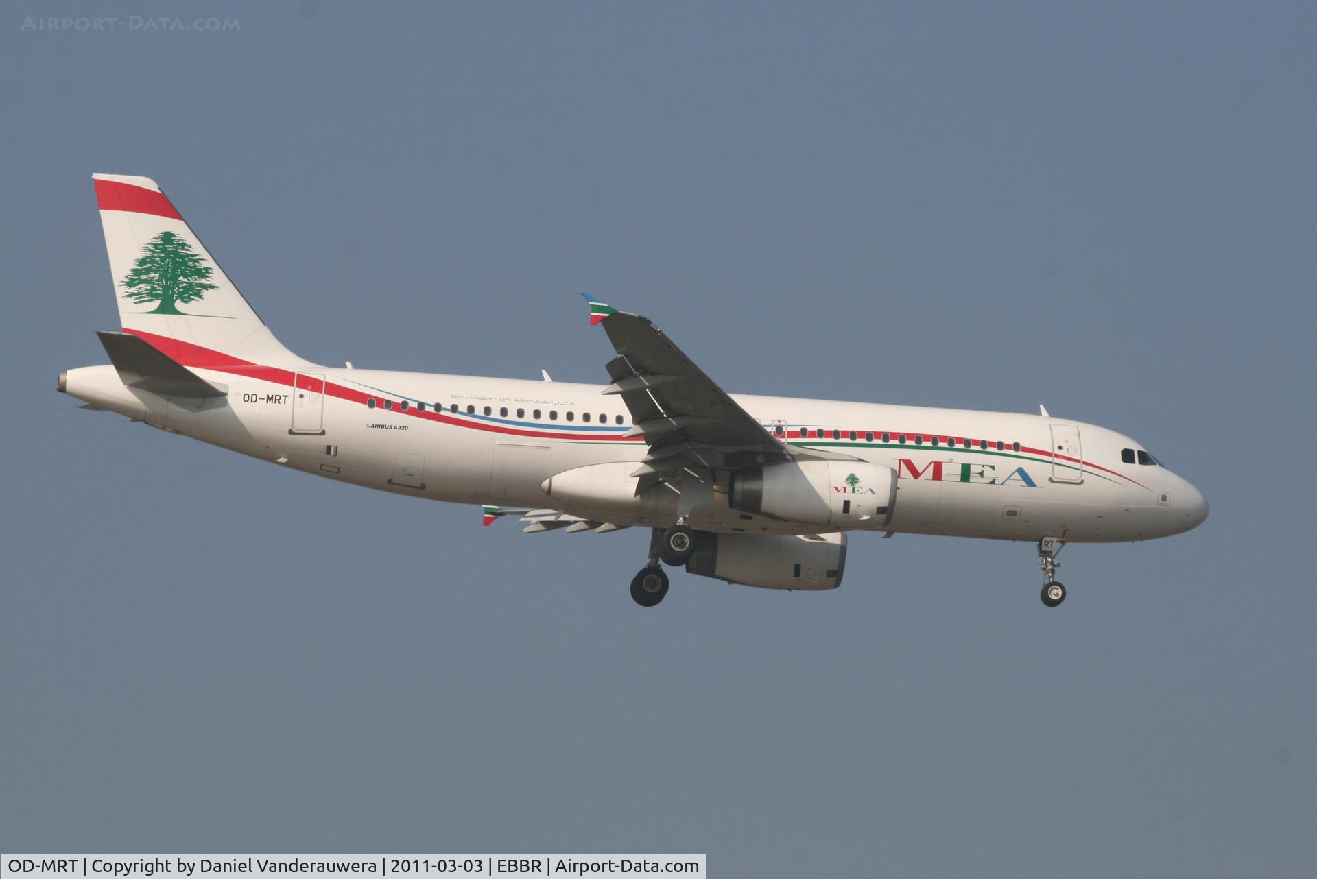OD-MRT, 2008 Airbus A320-232 C/N 3736, Arrival of flight ME215 to RWY 02
