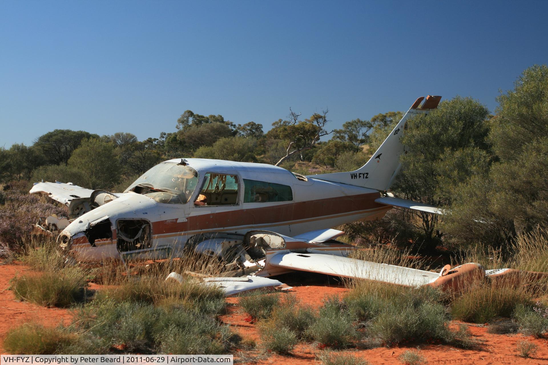 VH-FYZ, 1973 Cessna 310Q C/N 310Q0907, This VH-FYZ lies in the Great Victoria Desert in Western Australia, 10km off the Anne Beadell Highway between Neale Junction and Ilkurka.  Soory, I uploaded the wrong pic last time.