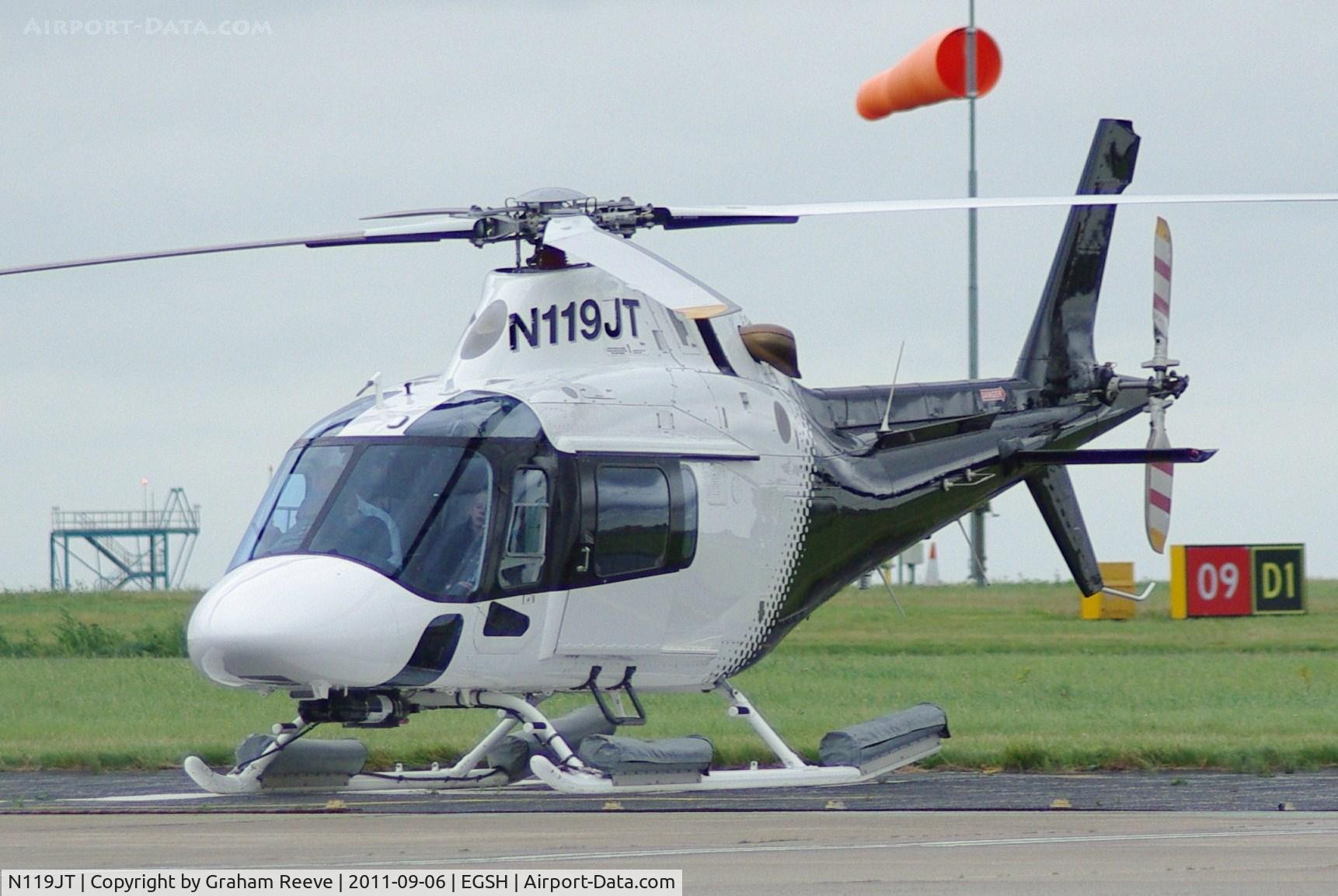 N119JT, 2004 Agusta A-119 Koala C/N 14037, Parked at Norwich.