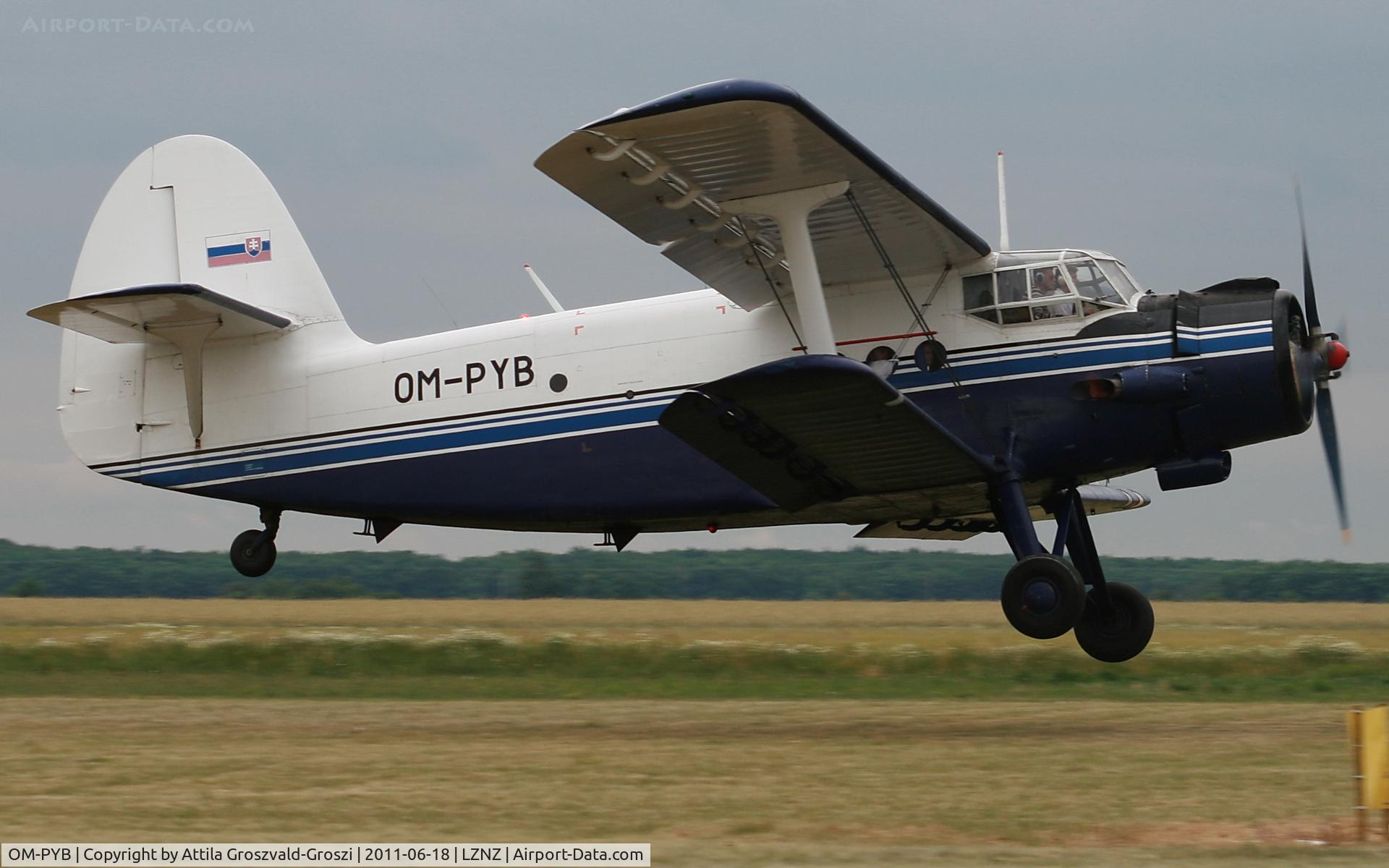 OM-PYB, 1961 Antonov An-2 C/N 115720, Nové Zámky Airport - Slovakia (Slovak Republik) SK