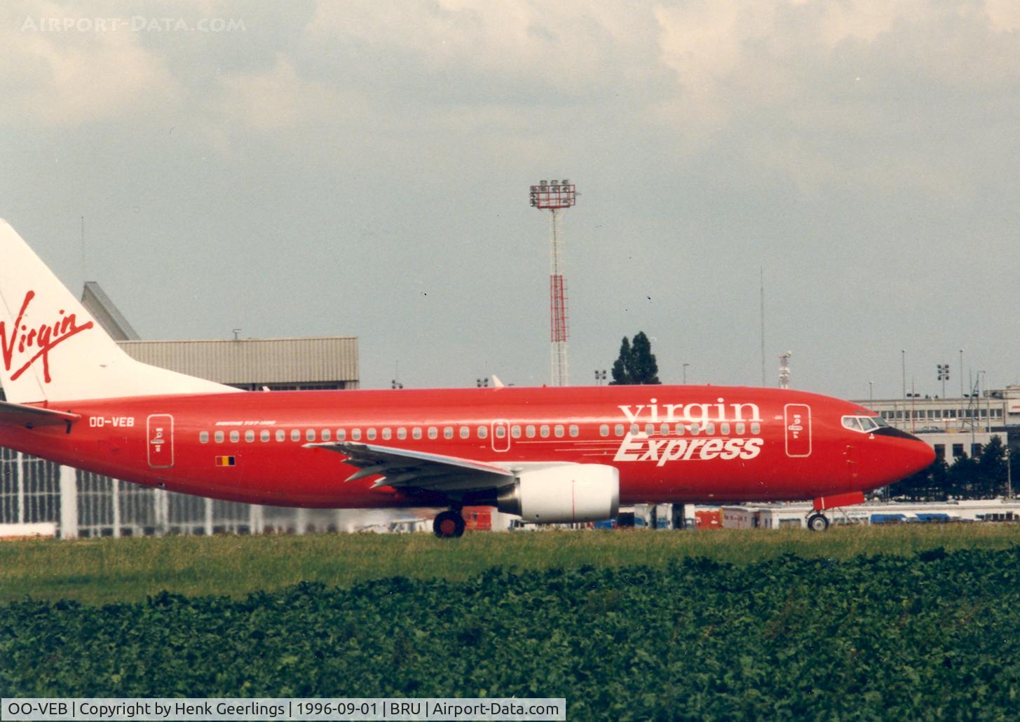 OO-VEB, 1996 Boeing 737-36M C/N 28333, Virgin Express