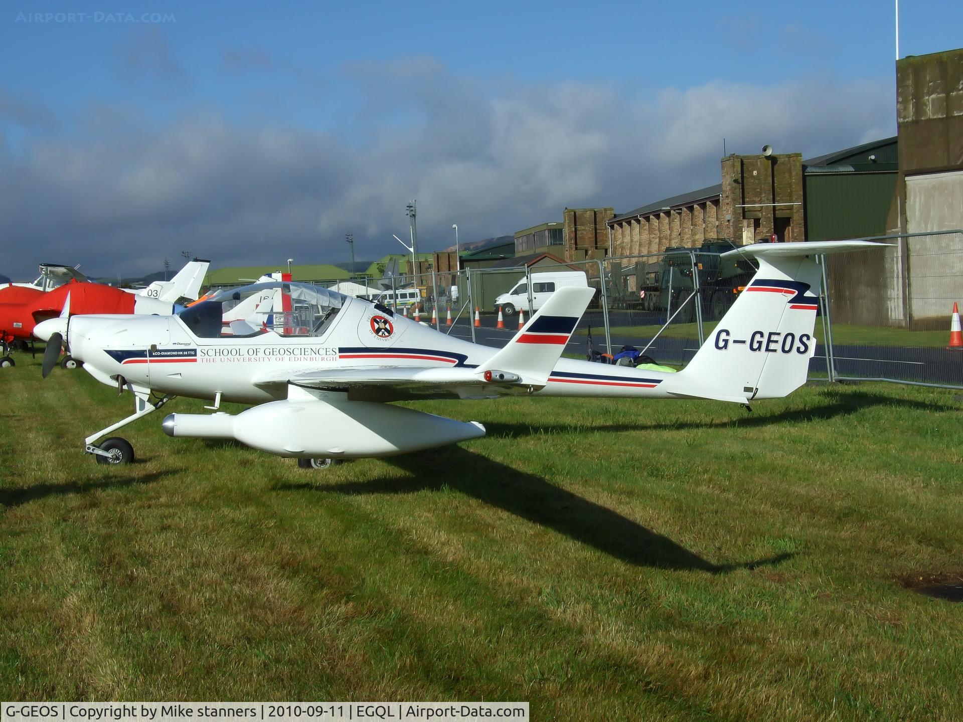 G-GEOS, 1998 Diamond HK-36TTC-ECO Super Dimona C/N 36582, Edinburgh university HK-36TTC-ECO Super dimona
in the static display at Leuchars airshow 2010