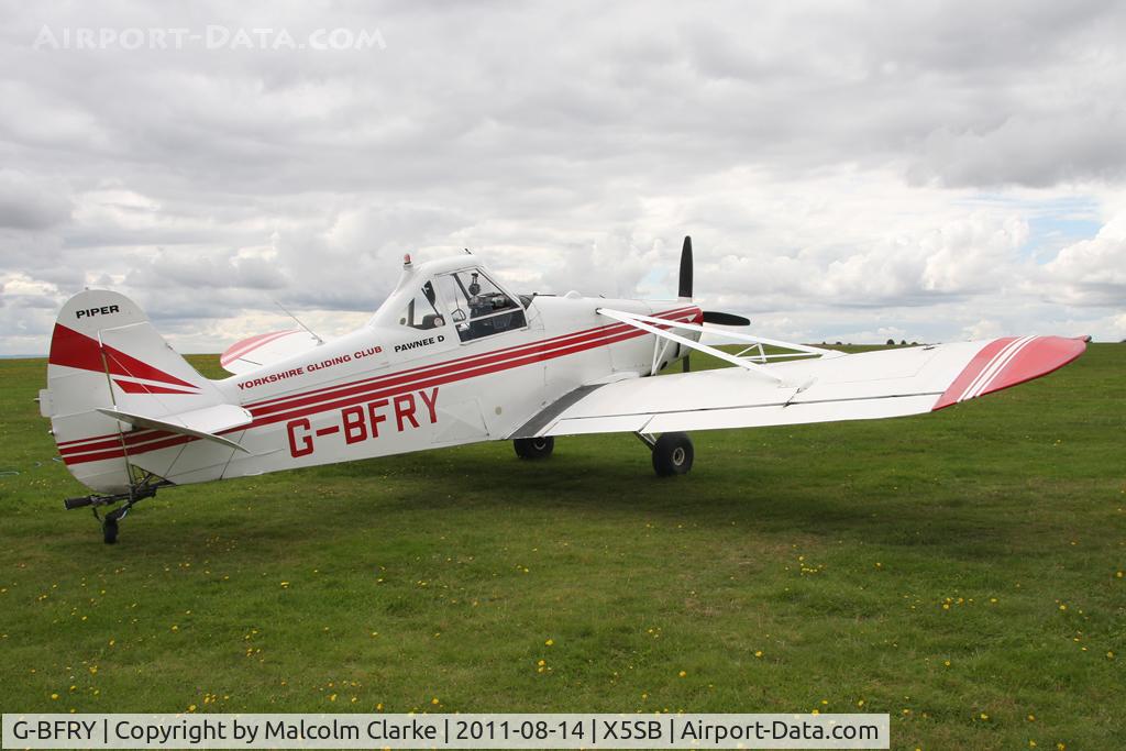 G-BFRY, 1974 Piper PA-25-260 Pawnee C/N 25-7405789, Glider tug Piper PA-25-260 Pawnee D at Sutton Bank, N Yorks, August 2011.