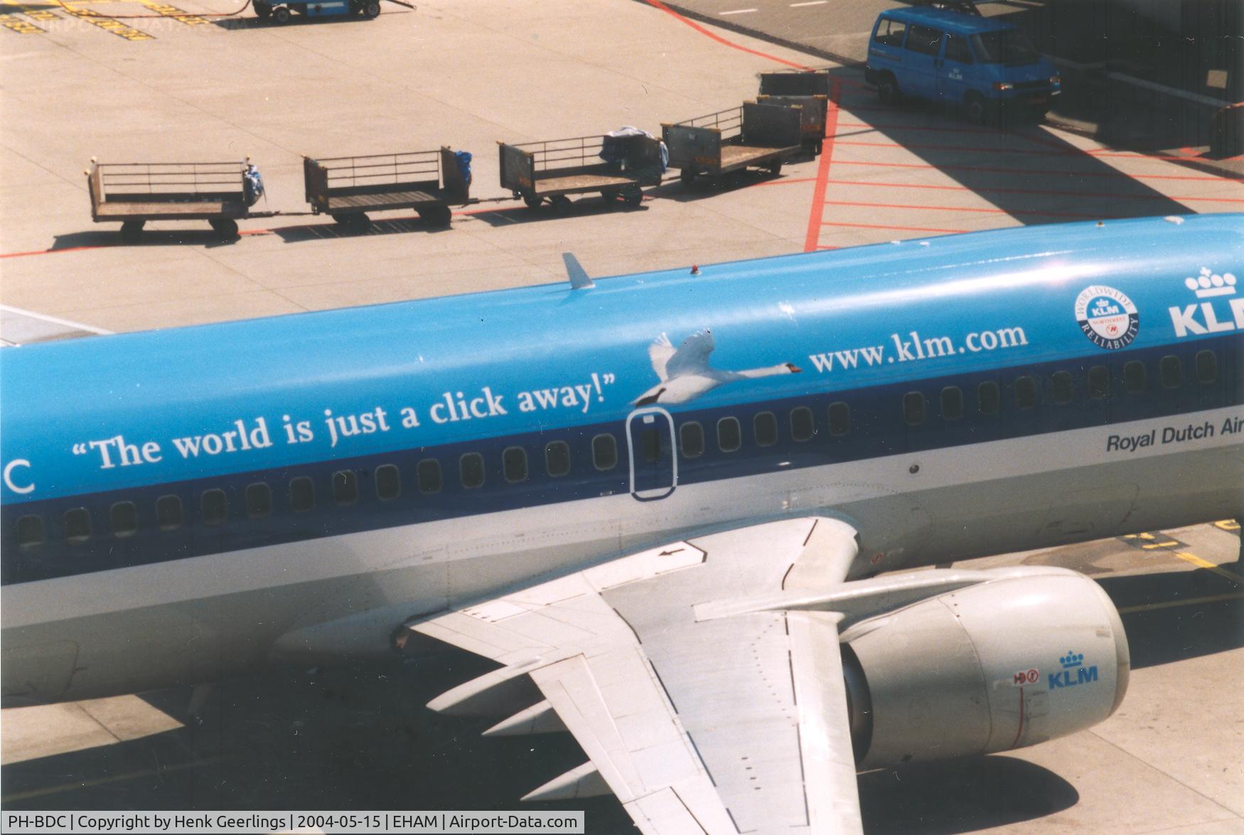 PH-BDC, 1986 Boeing 737-306 C/N 23539, KLM ; Spcl title : The world is just a click away 