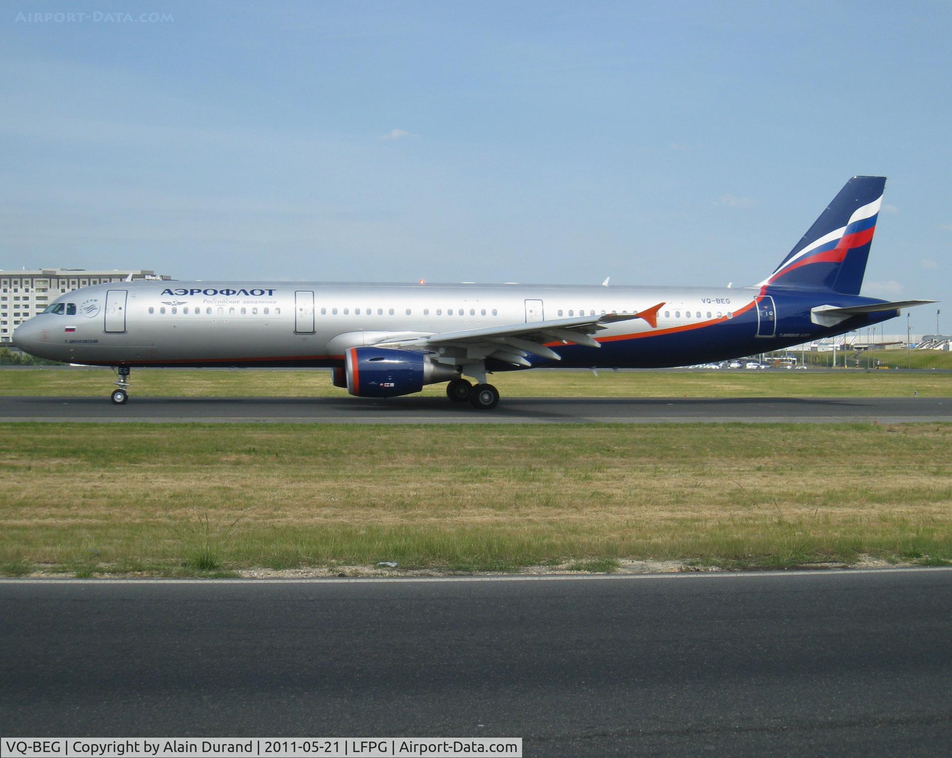 VQ-BEG, 2009 Airbus A321-211 C/N 4116, Aeroflot currently serves CDG from SVO with a mix of A319/320 and 321. Since the airline has been admitted into Skyteam, all services are operated from terminal 2A