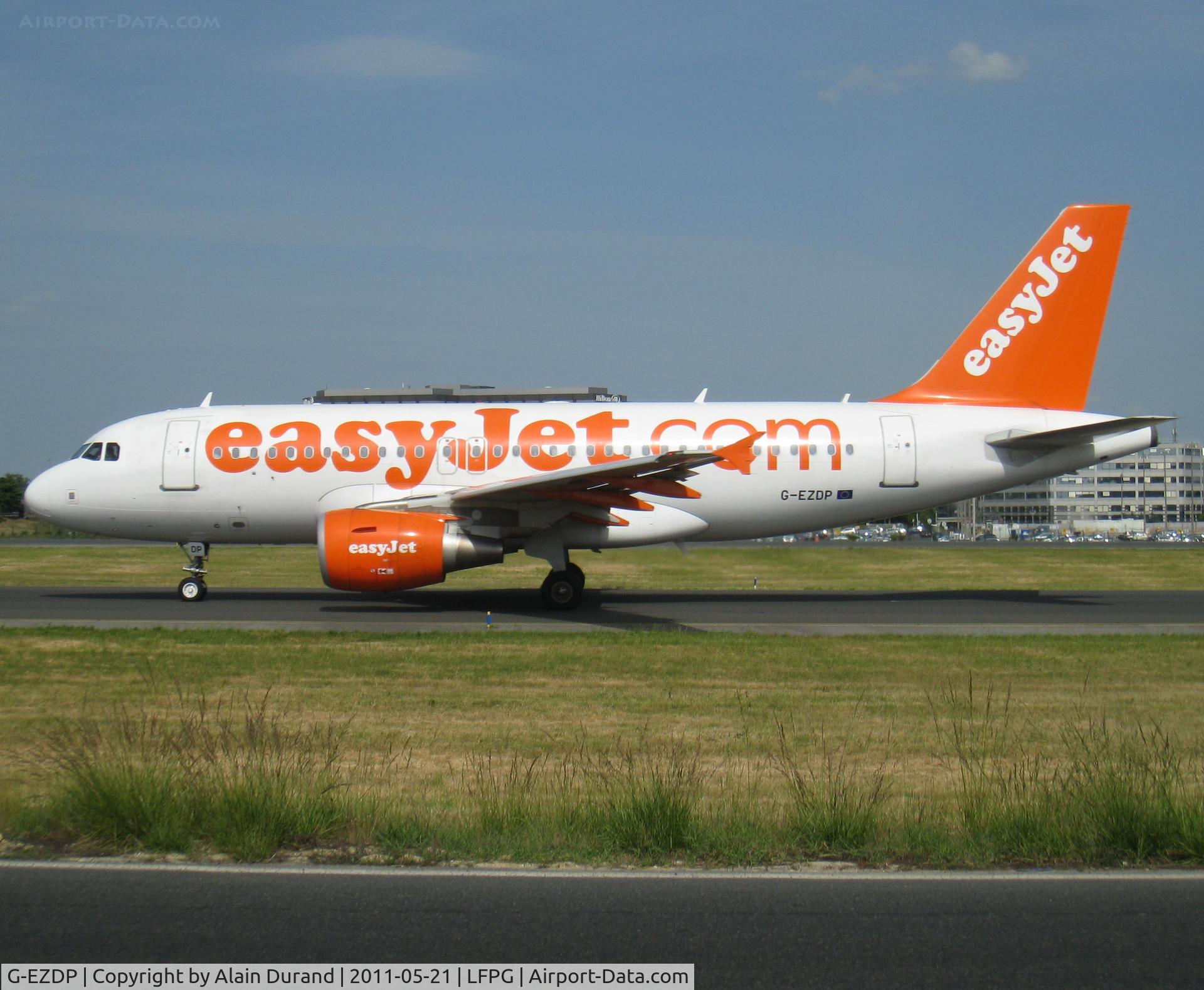 G-EZDP, 2008 Airbus A319-111 C/N 3675, the story does not say whether 