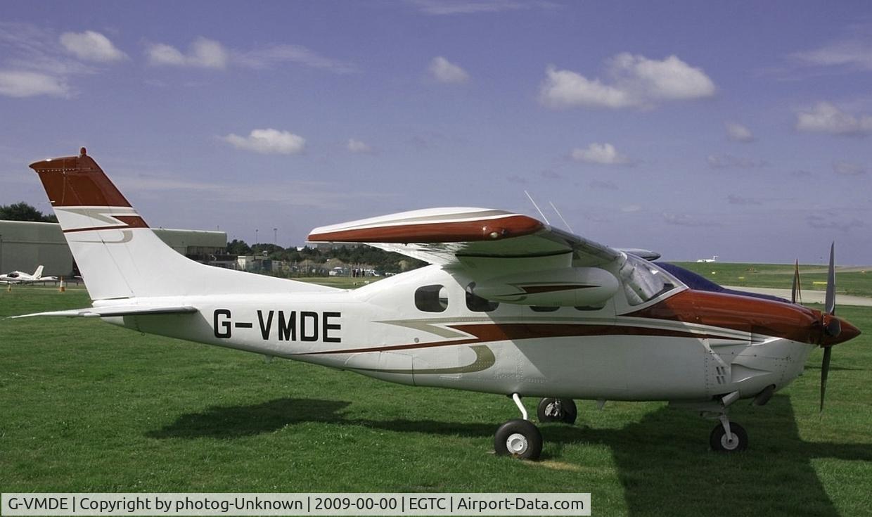 G-VMDE, 1978 Cessna P210N Pressurised Centurion C/N P21000088, Presiurized with WX radar pod