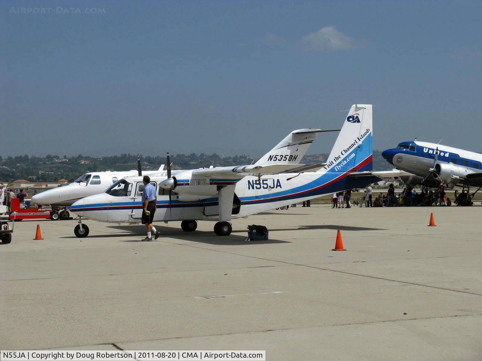 N55JA, 1971 Britten-Norman BN-2A-8 Islander C/N 295, 1971 Britten-Norman BN-2A-8 ISLANDER, two Lycoming O-540-E4C5 260 Hp each. This plane regularly flies to the (California) offshore Channel Islands