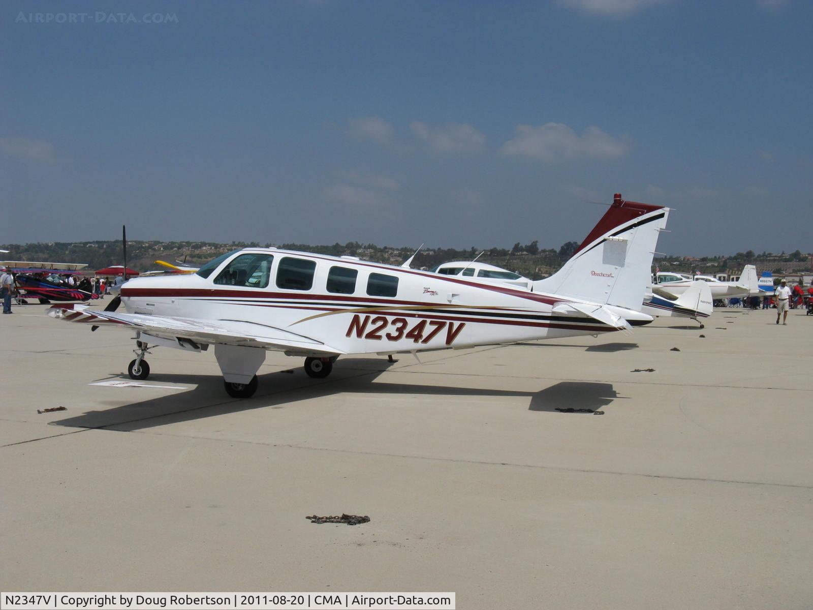 N2347V, 1998 Raytheon Aircraft Company A36 Bonanza C/N E-3147, 1998 Raytheon Beech A36 BONANZA, Continental IO-550-B 300 Hp