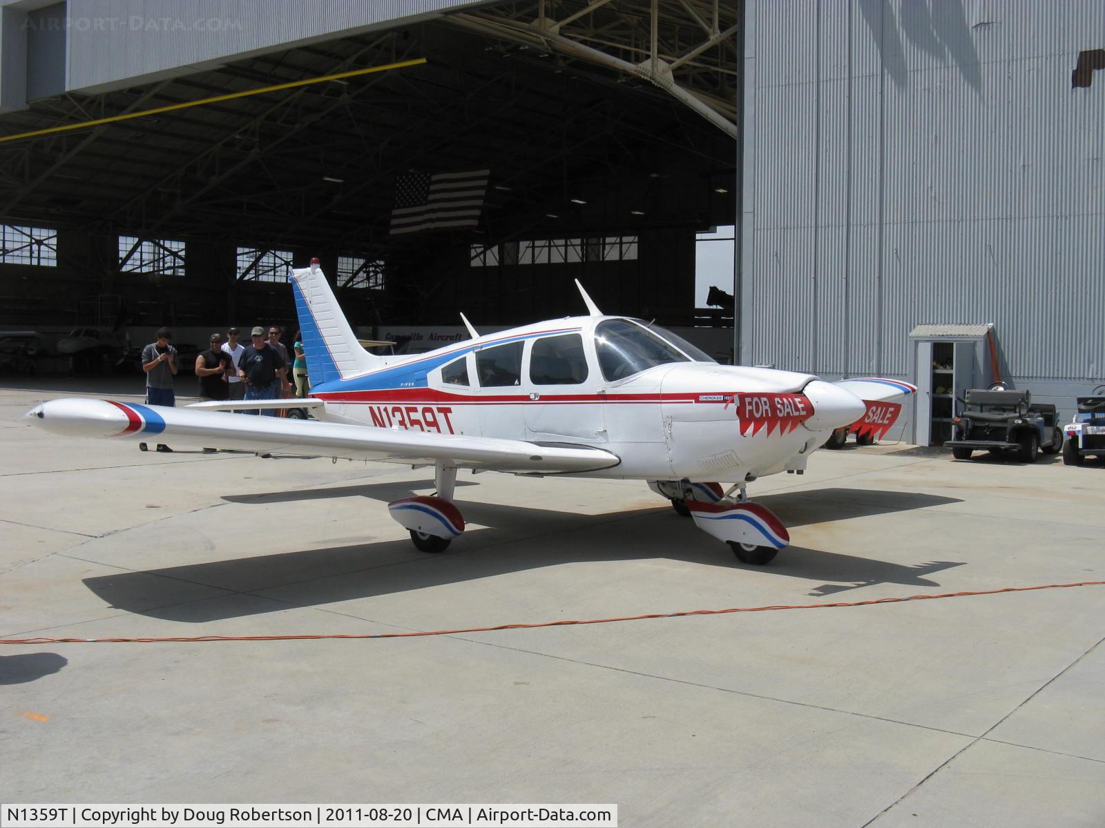 N1359T, 1972 Piper PA-28-180 Cherokee C/N 28-7205288, 1972 Piper PA-28-180 CHEROKEE, Lycoming O&VO-360 180 Hp. Not an ARCHER-their SerNos started with 28-7305001 for 1973 model year production. Aircraft is FOR SALE