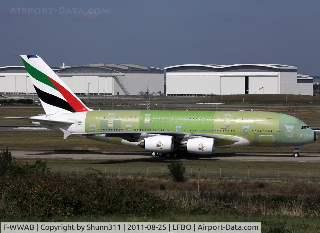 F-WWAB, 2011 Airbus A380-861 C/N 098, C/n 0098 - For Emirates as A6-EDU