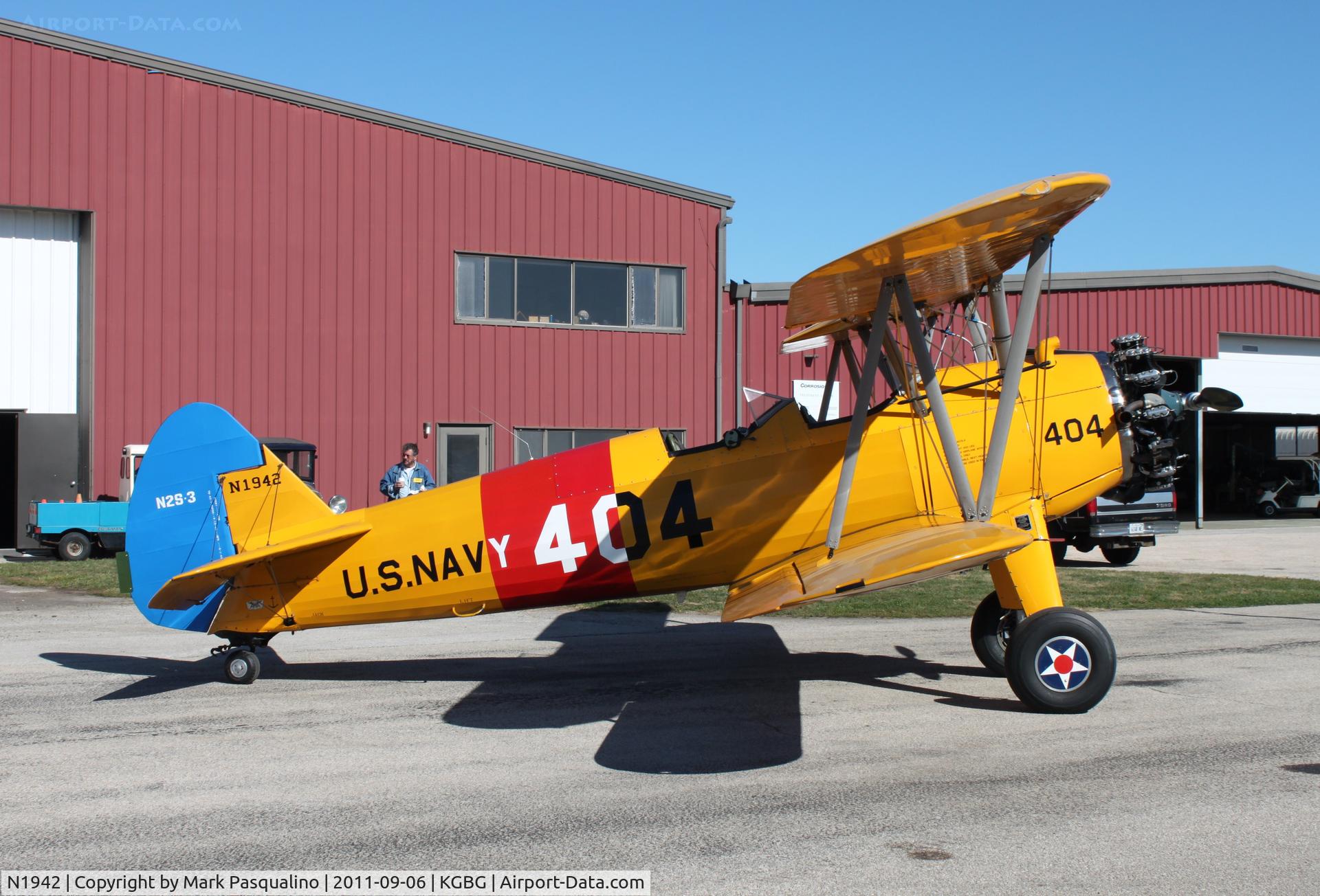 N1942, Boeing A75N1(PT17) C/N 75-3500, Stearman