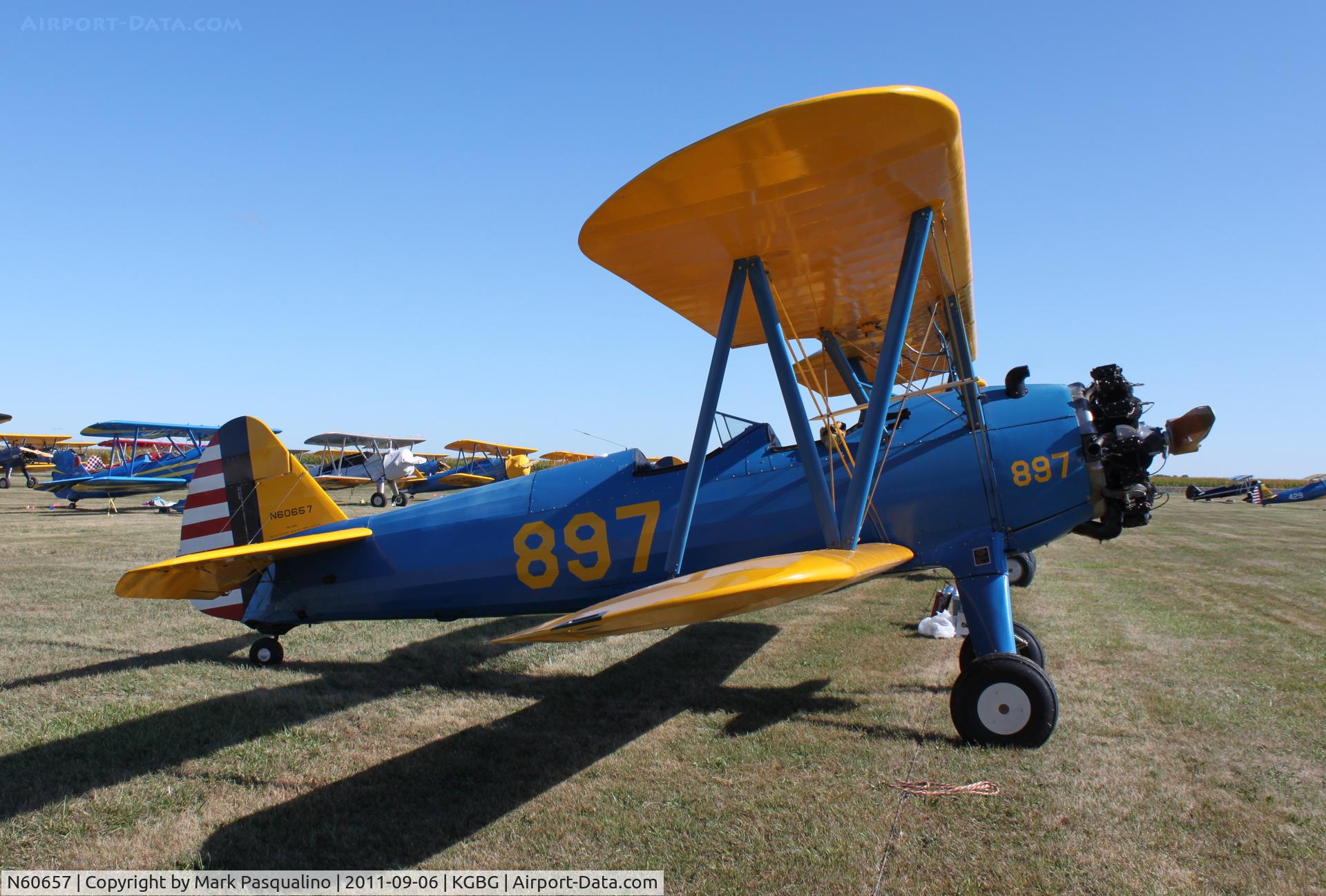 N60657, 1941 Boeing A75N1(PT17) C/N 75-897, Stearman