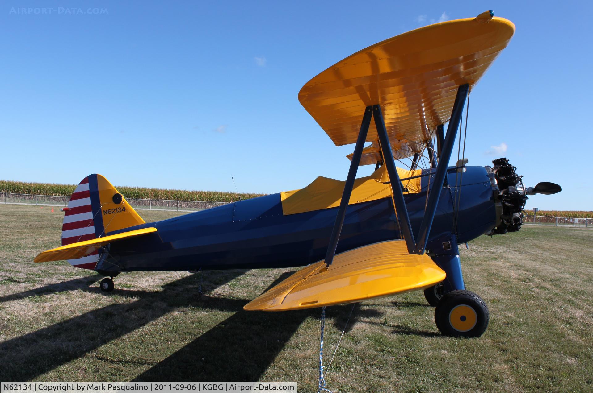 N62134, 1943 Boeing A75N1(PT17) C/N 75-3435, Stearman
