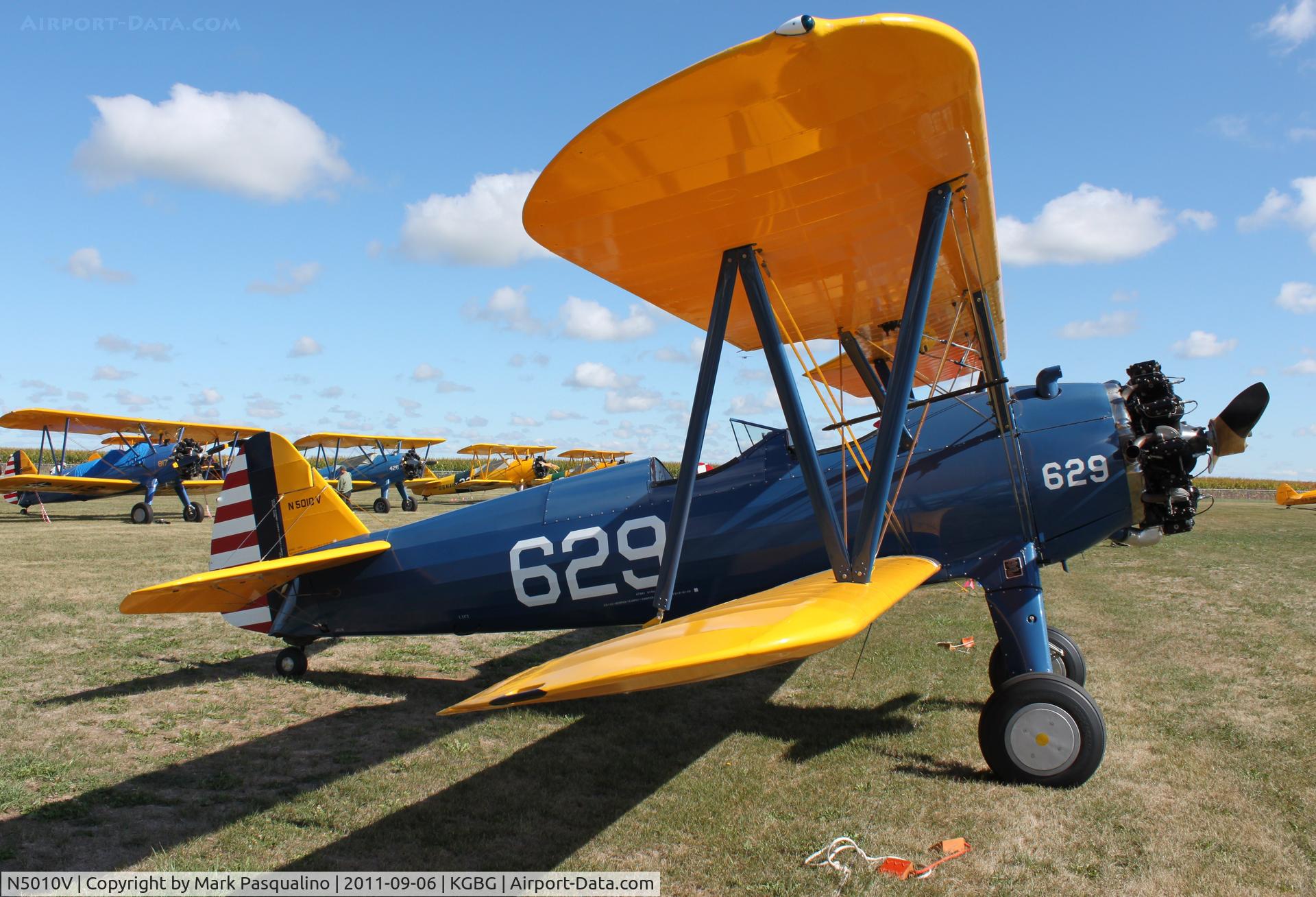 N5010V, 1943 Boeing E75 C/N 75-5351, Stearman