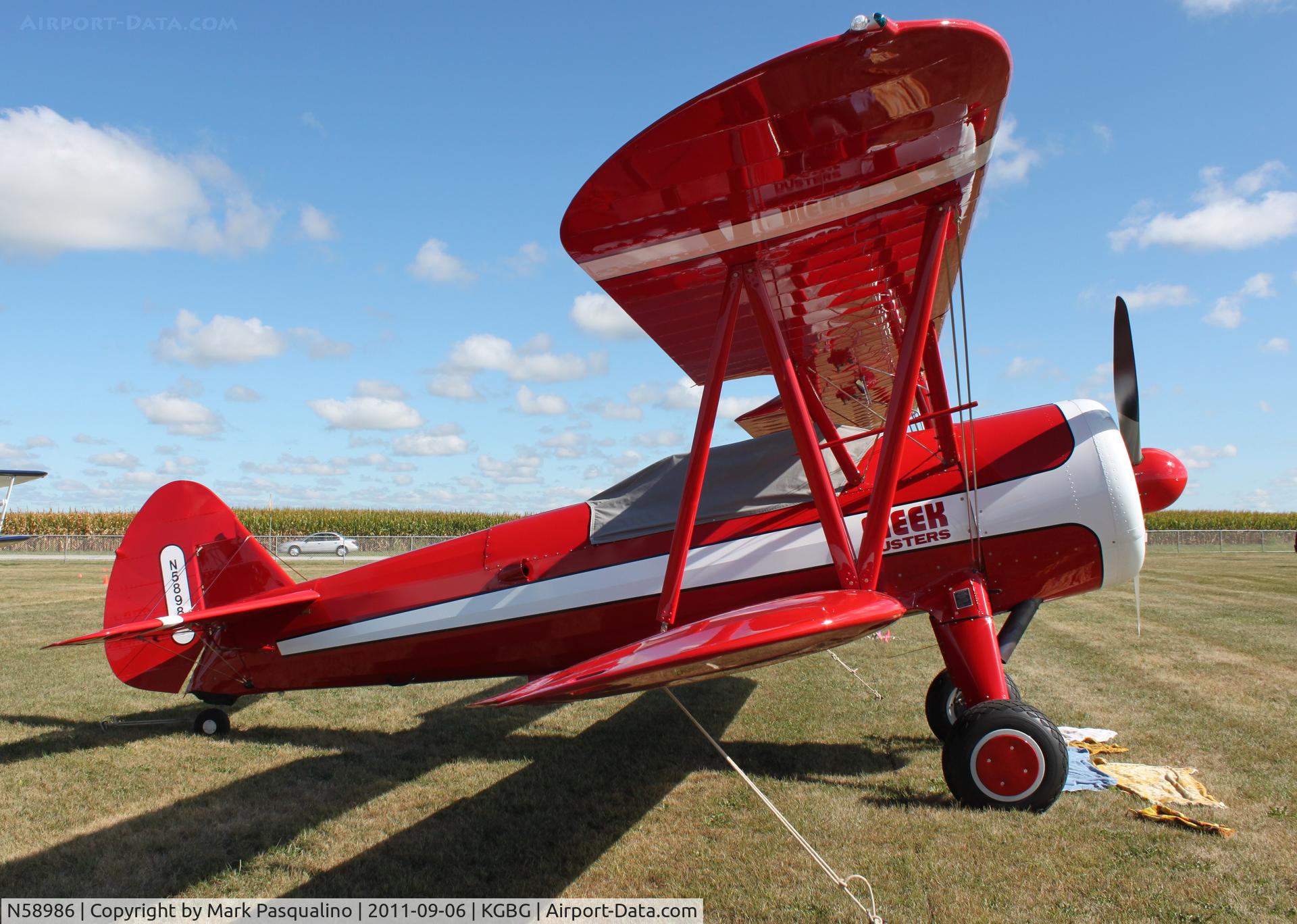 N58986, Boeing E75 C/N 75-5408, Stearman