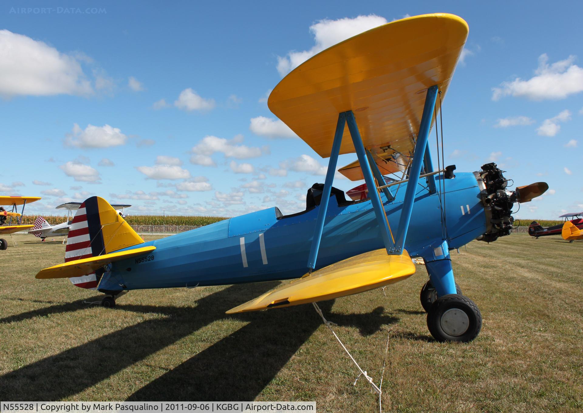 N55528, 1943 Boeing PT-17 Kaydet (A75N1) C/N 75-4611, Stearman