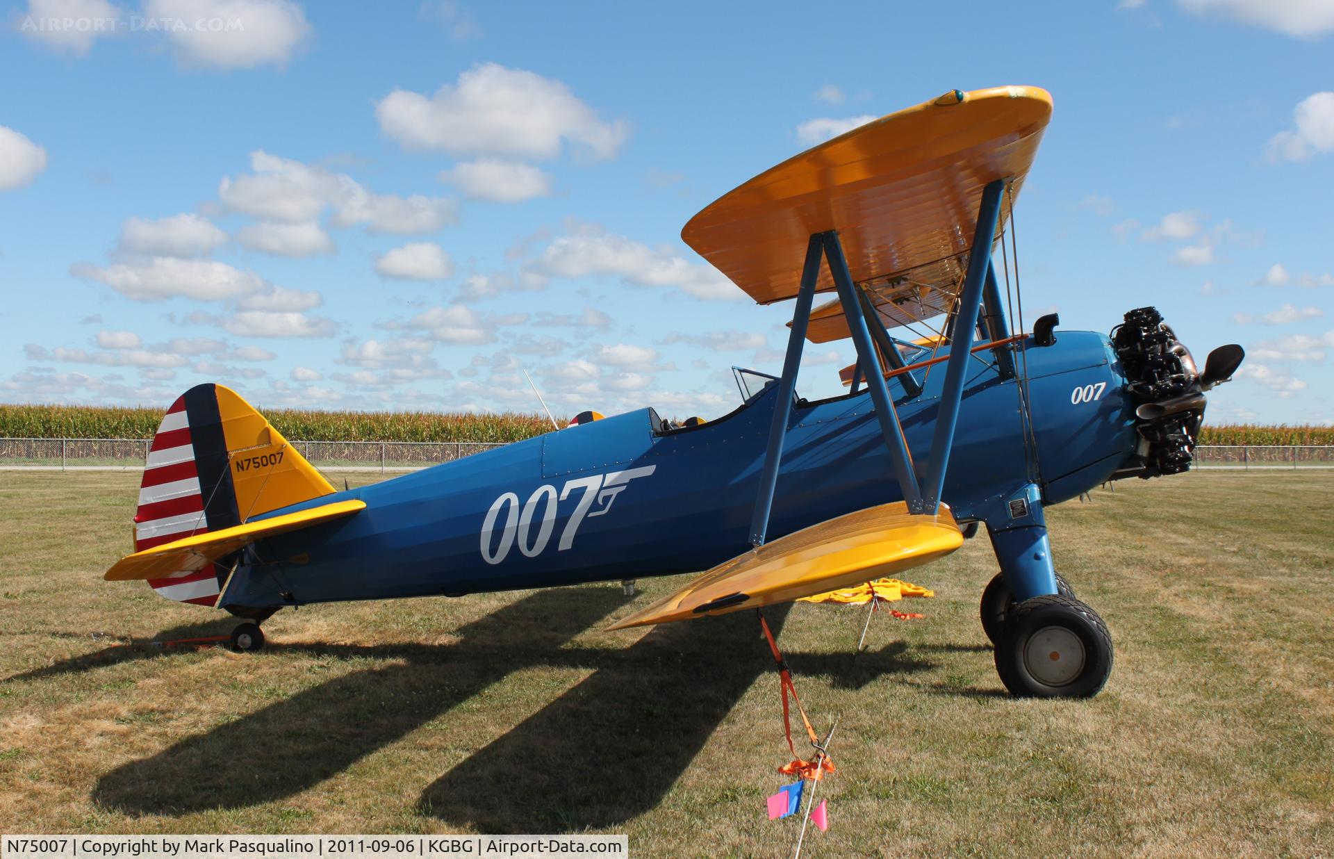 N75007, 1945 Boeing 75 C/N 75-007, Stearman