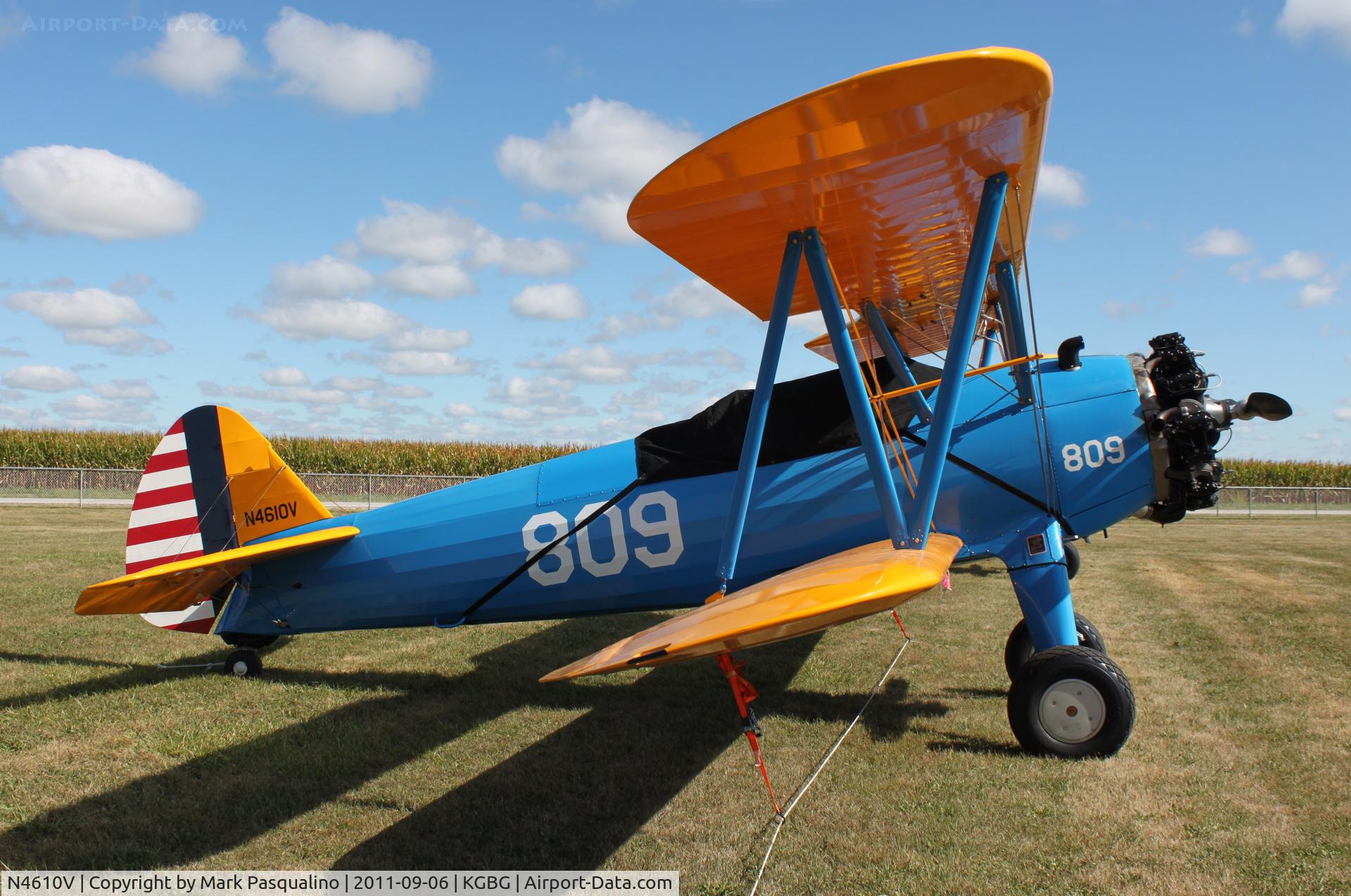 N4610V, 1940 Boeing A75N1(PT17) C/N 75-366, Stearman