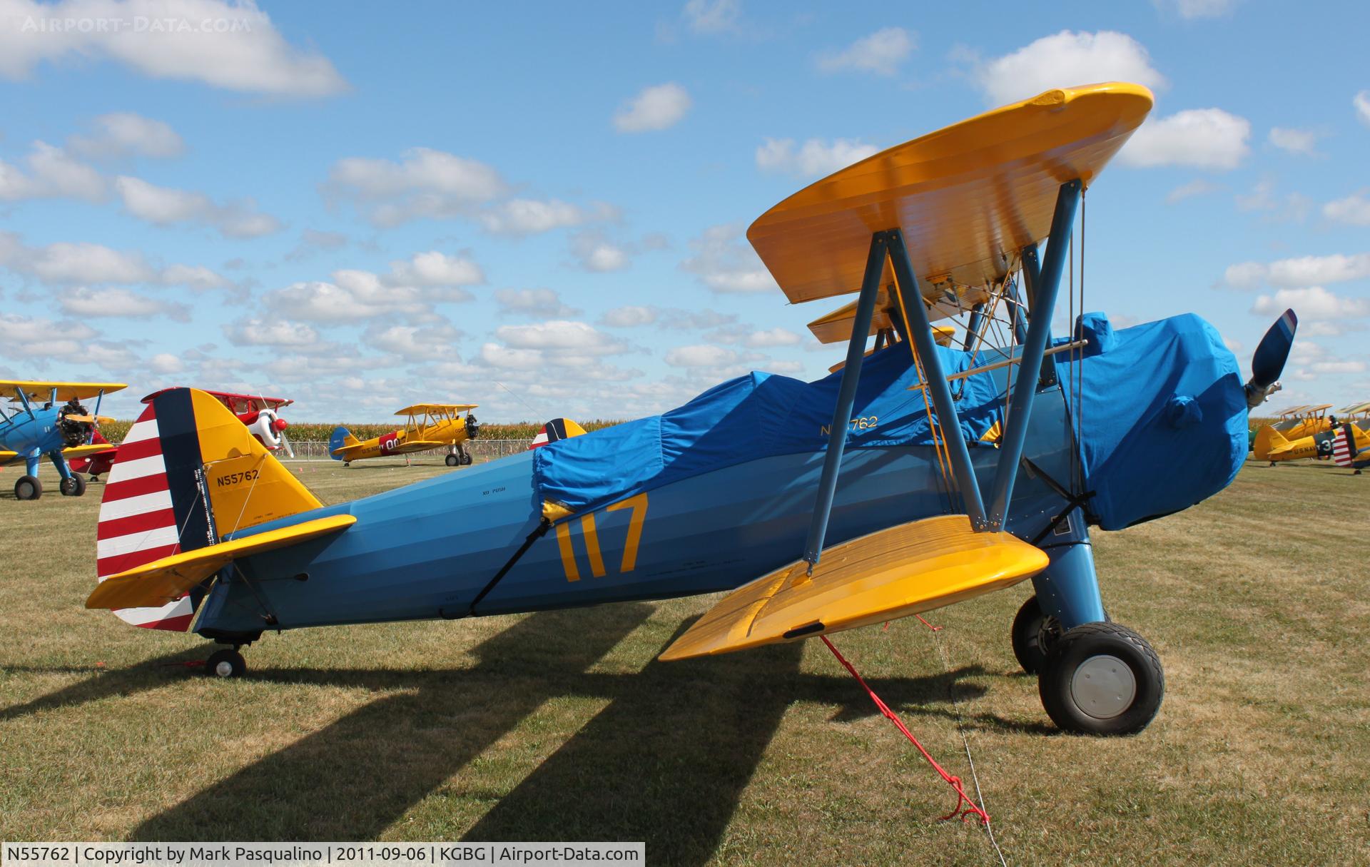 N55762, 1941 Boeing A75N1(PT17) C/N 75-1801, Stearman