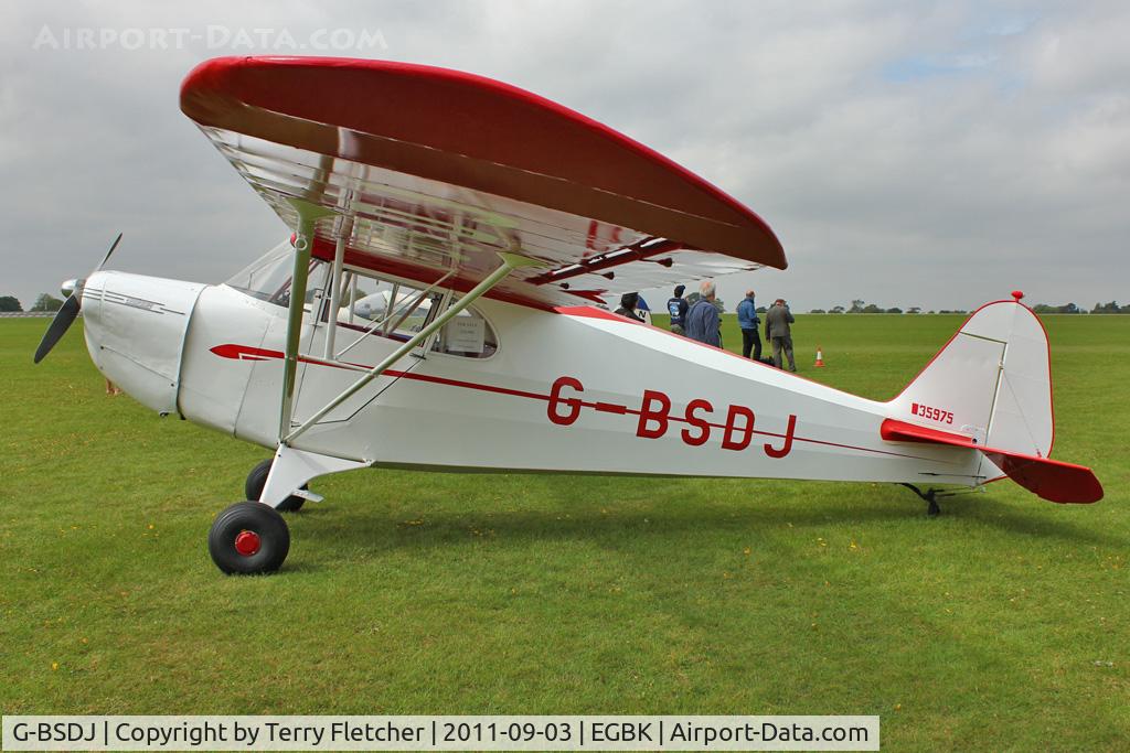G-BSDJ, 1941 Piper J-4E Cub Coupe C/N 4-1456, At 2011 LAA Rally
