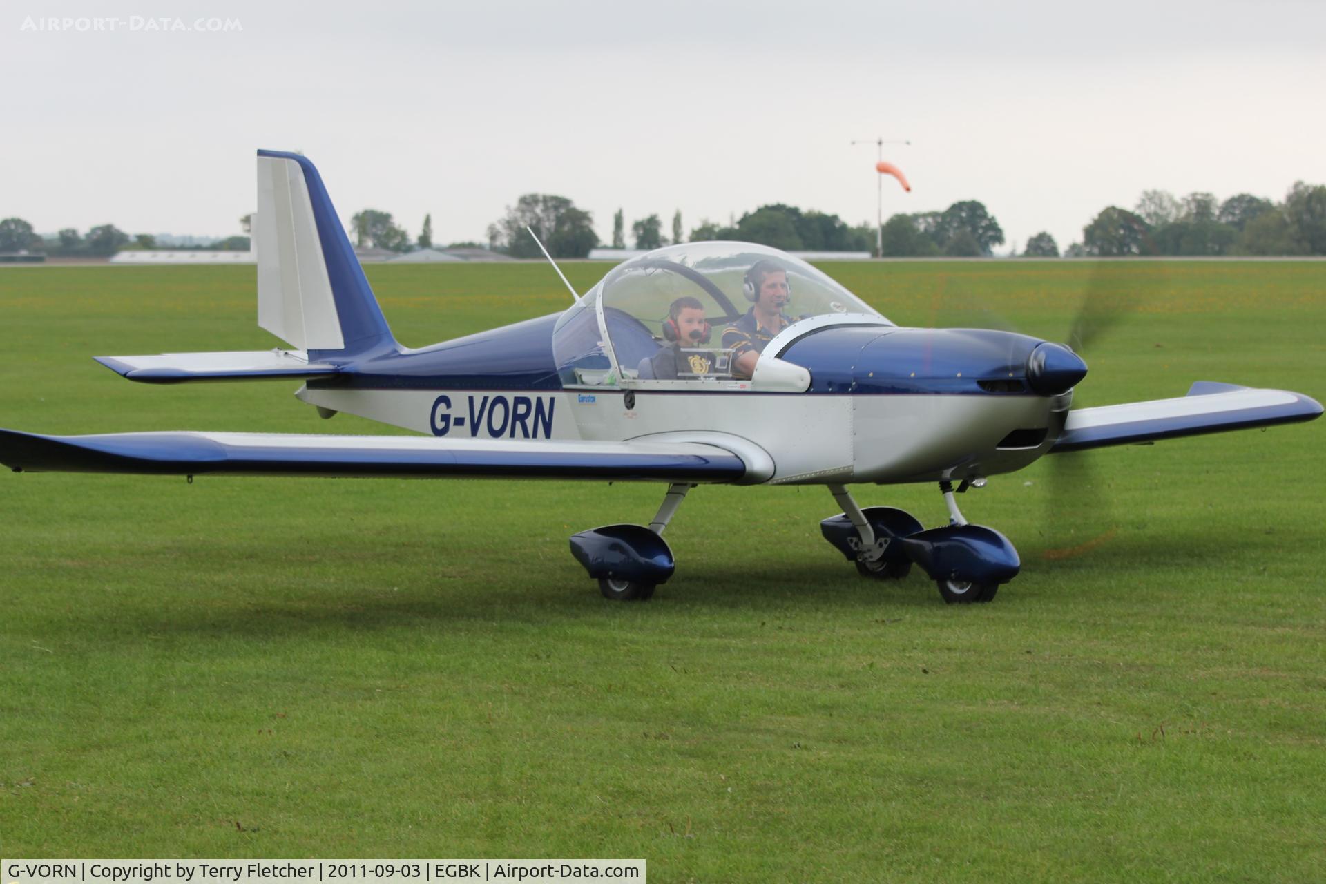 G-VORN, 2004 Aerotechnik EV-97 Eurostar C/N PFA 315-14299, At 2011 LAA Rally