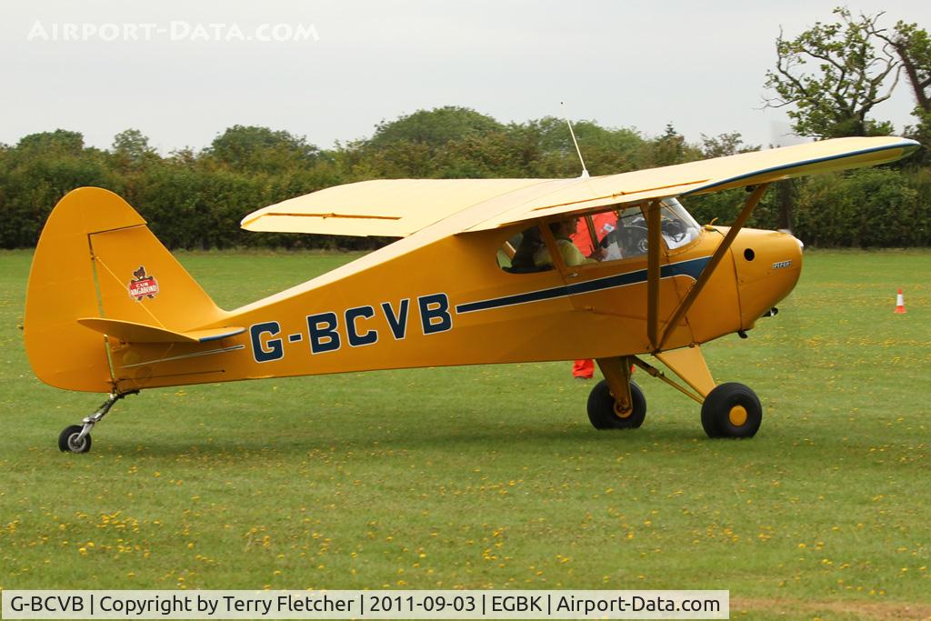 G-BCVB, 1949 Piper PA-17 Vagabond C/N 17-190, At 2011 LAA Rally at Sywell