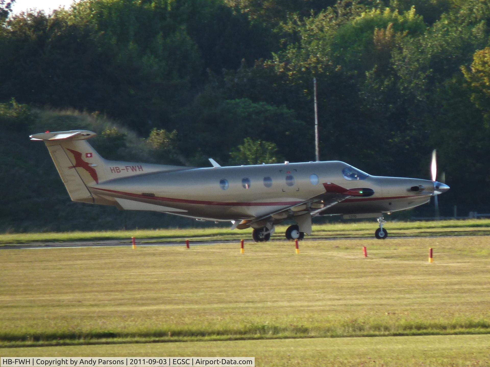 HB-FWH, 2011 Pilatus PC-12/47E C/N 1420, Newly registered Pc12 visiting Cambridge