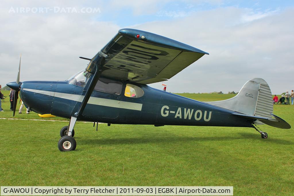 G-AWOU, 1955 Cessna 170B C/N 25829, At 2011 LAA Rally at Sywell