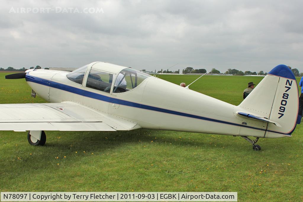 N78097, 1946 Universal Globe GC-1B Swift C/N 2097, At 2011 LAA Rally at Sywell