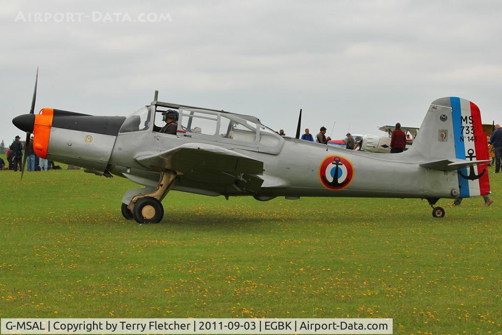 G-MSAL, 1956 Morane-Saulnier MS-733 Alcyon C/N 143, At 2011 LAA Rally at Sywell