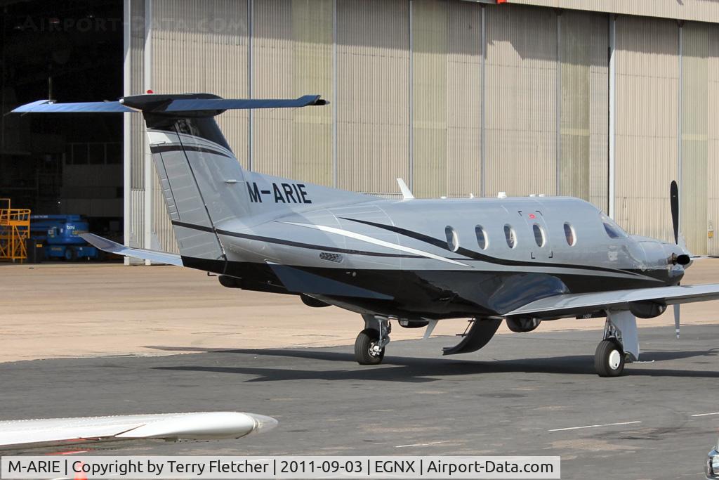 M-ARIE, 2010 Pilatus PC-12/47E C/N 1235, At East Midlands Airport
