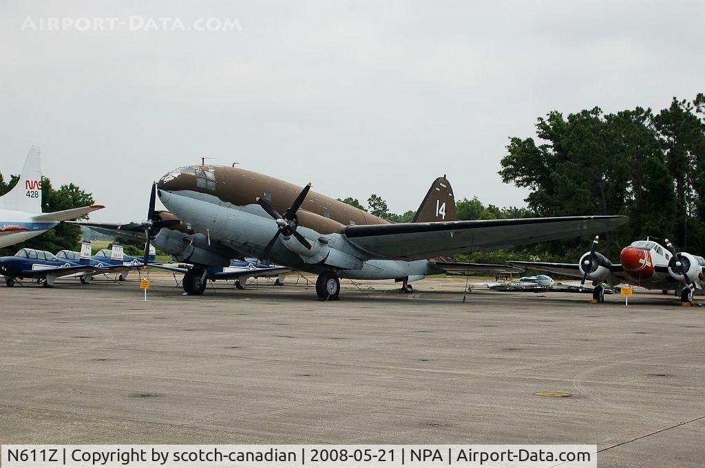 N611Z, 1955 Curtiss C-46A Commando C/N 421/398CK, 1955 Curtiss Wright C-46A at the National Naval Aviation Museum, Pensacola, FL