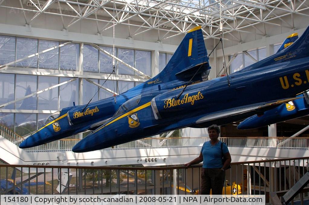 154180, Douglas A-4F Skyhawk C/N 13637, Douglas A-4F Skyhawk, Blue Angels #1, at the National Naval Aviation Museum, Pensacola, FL