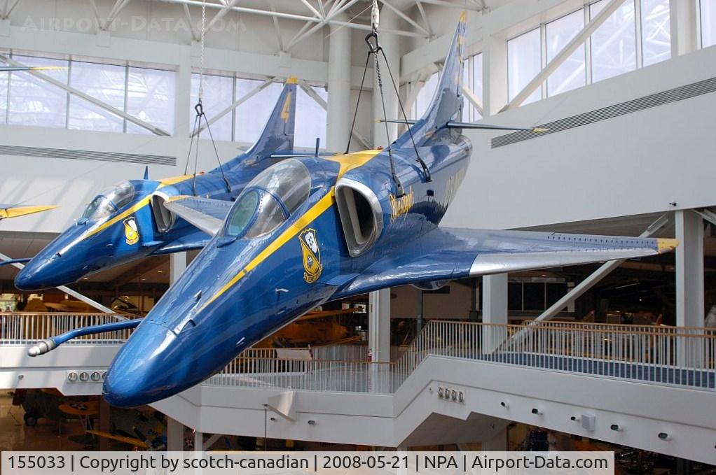 155033, Douglas A-4F Skyhawk C/N 13849, Douglas A-4F Skyhawk, Blue Angels #3, at the National Naval Aviation Museum, Pensacola, FL