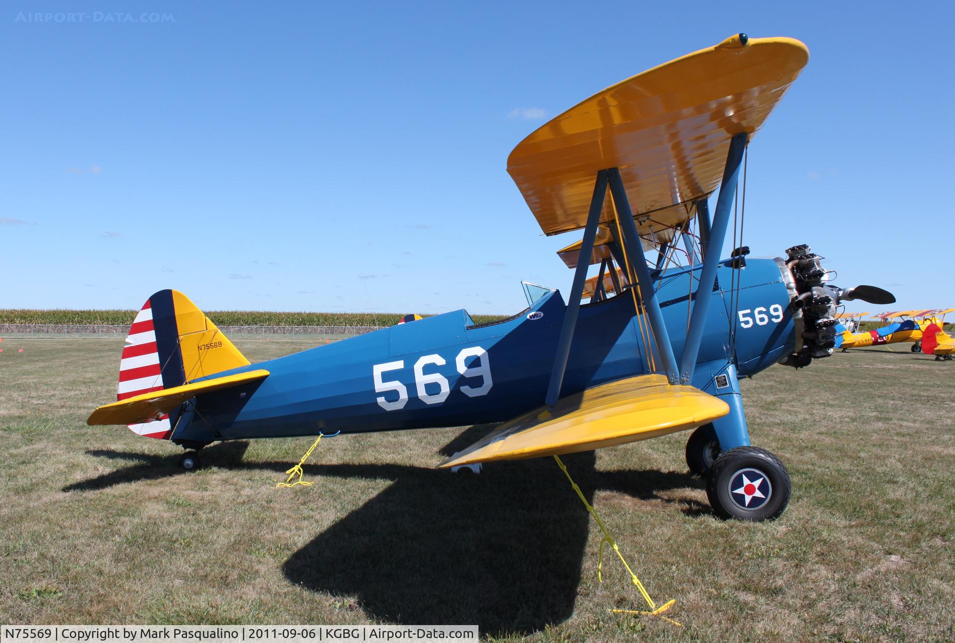 N75569, 1941 Boeing B75N1 C/N 75-6551, Stearman