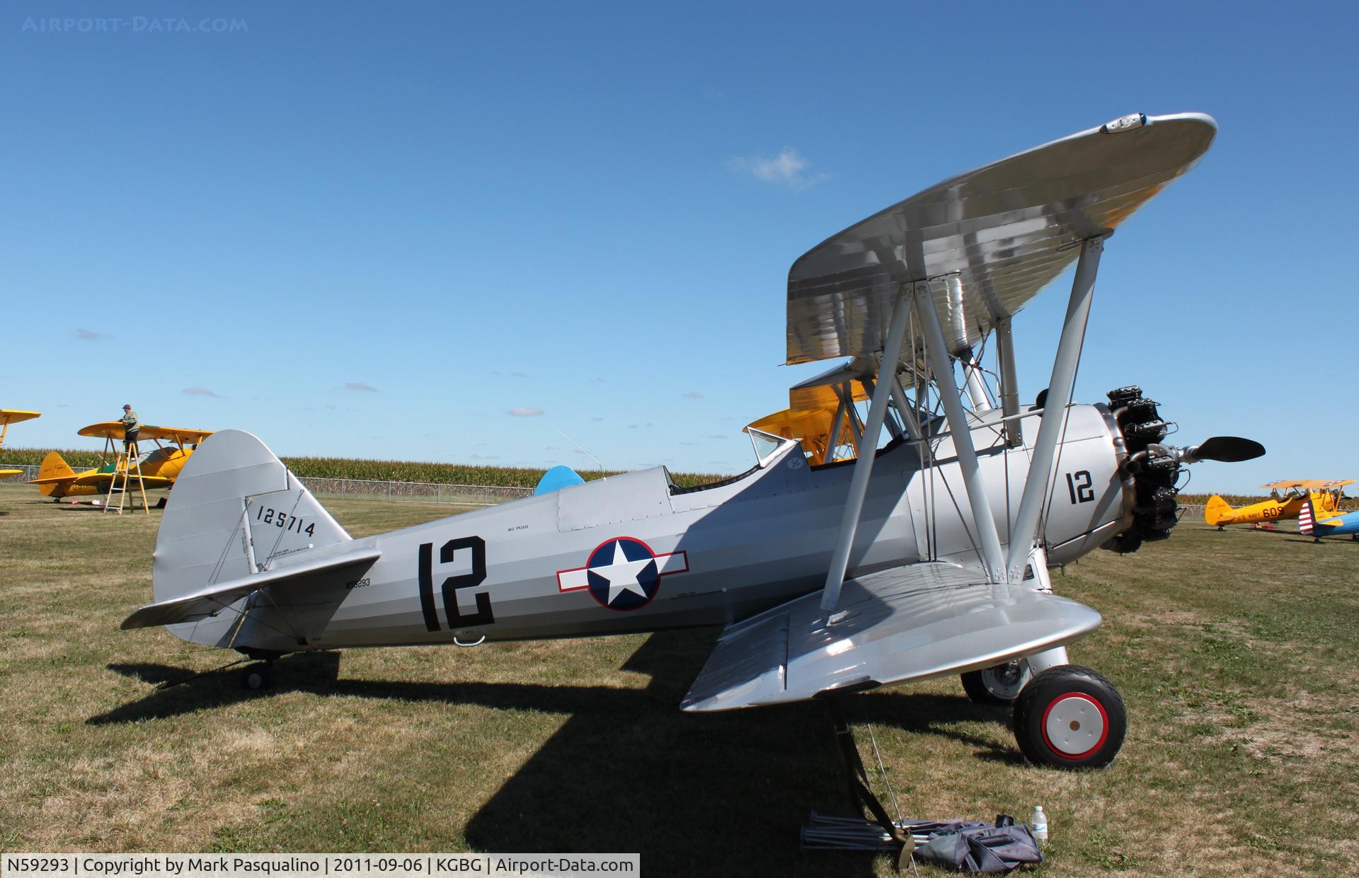 N59293, 1942 Boeing B75N1 C/N 75-3221, Stearman