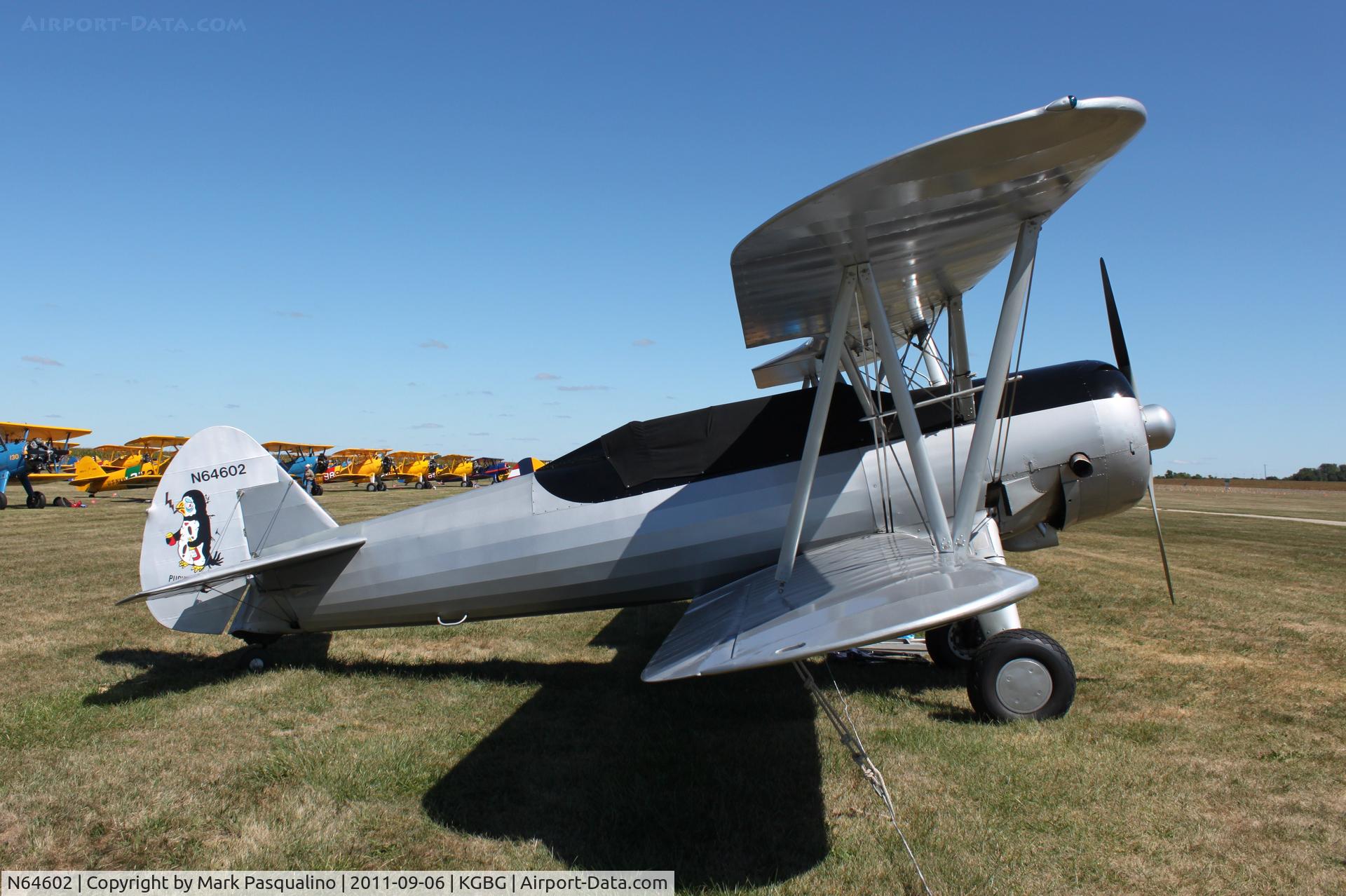 N64602, 1942 Boeing A75N1(PT17) C/N 75-3468, Stearman